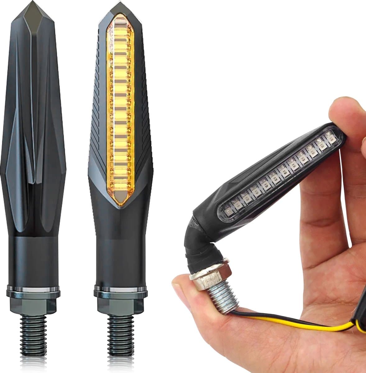 XEOD Universele richtingaanwijzers - Dynamische - LED - Motor Knipperlichten - 2 stuks 12V (EAN: 8720618430557)