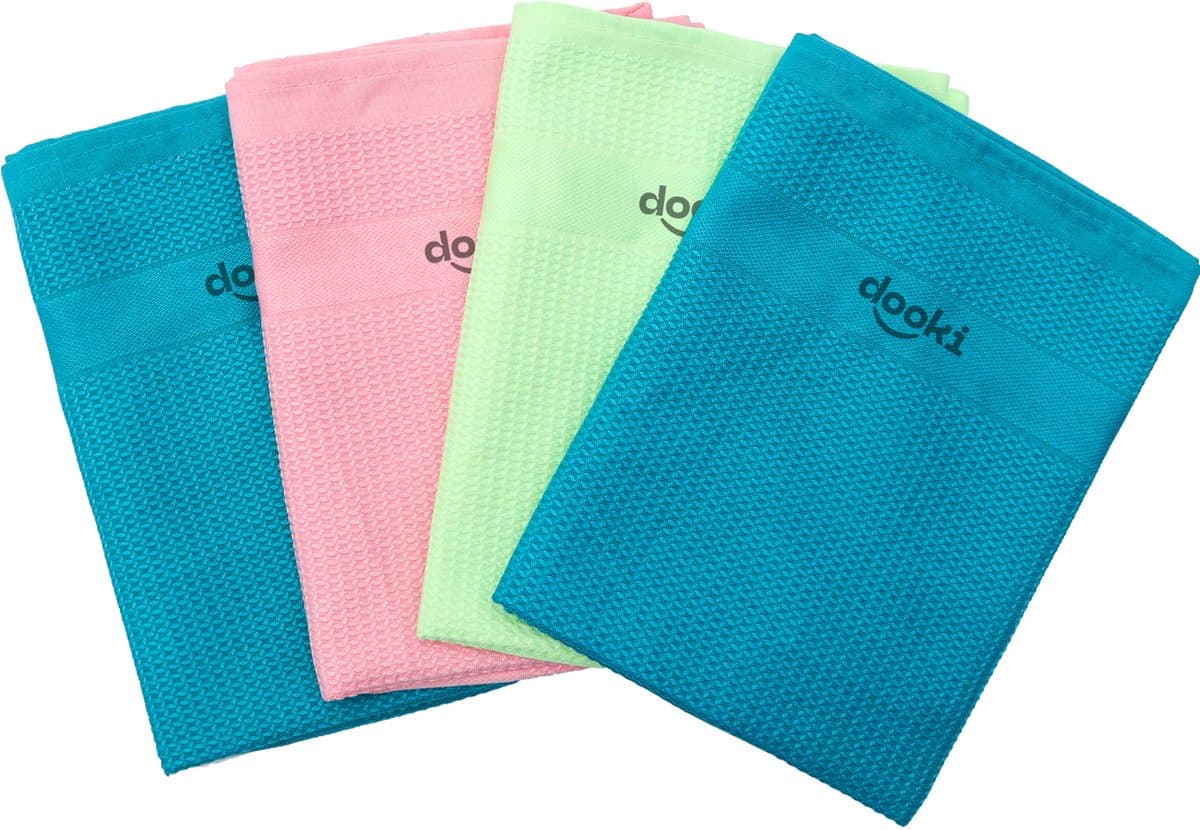 Dooki® Raamdoeken streepvrij – 4 stuks – Microvezeldoekjes – Schoonmaakdoekjes – Poetsdoeken – Microvezeldoeken – Reinigingsdoekjes – Wonderdoek – Auto droogdoek (EAN: 8720648697036): Waarom ik ze uitprobeerde