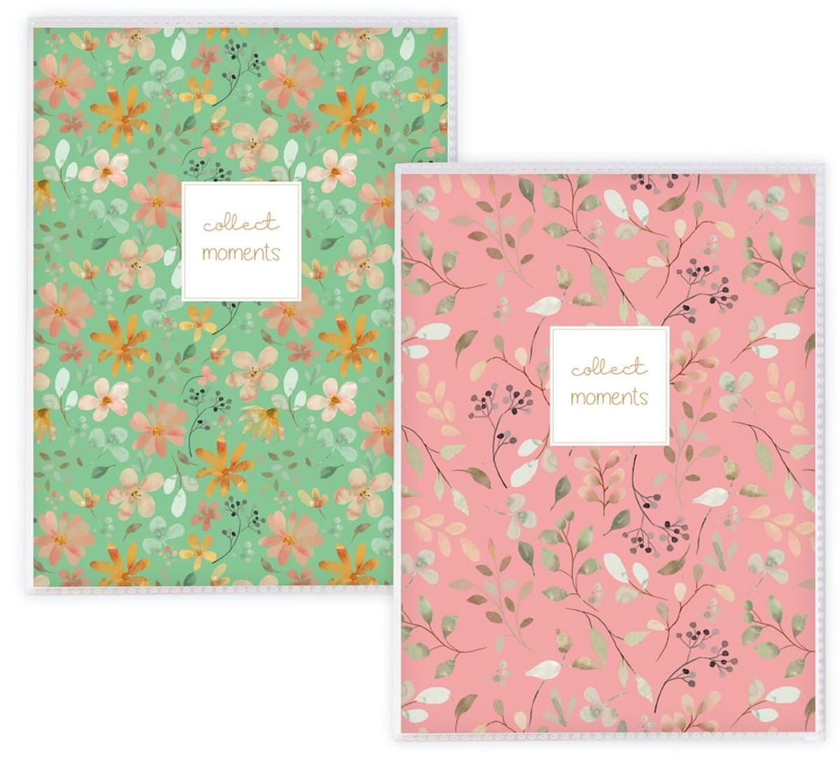 Goldbuch - Voordeelset 2 Insteekalbums Floral Whisper - Groen / Roze - 32 foto's 13x18 cm (EAN: 4009835162859): Waarom twee albums wél écht iets toevoegen