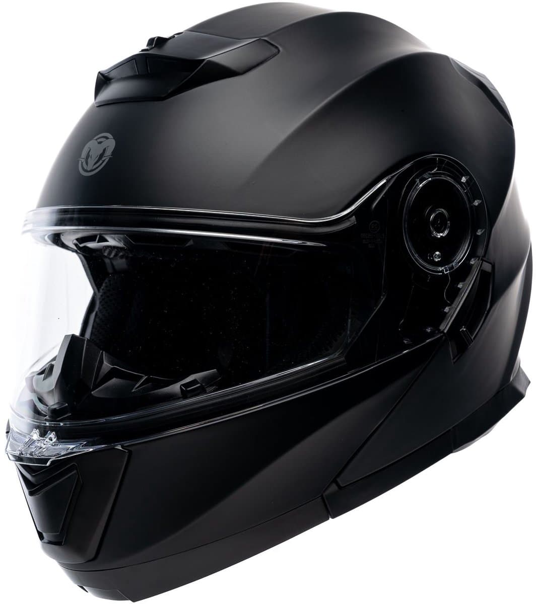 MOTOBLOUZ SOYA EVO Systeemhelm - Motorhelm ECE 22.06 Gekeurd - Scooterhelm & Brommerhelm - Heren & Dames - Zwarte mat - XL (EAN: 3665404070126)