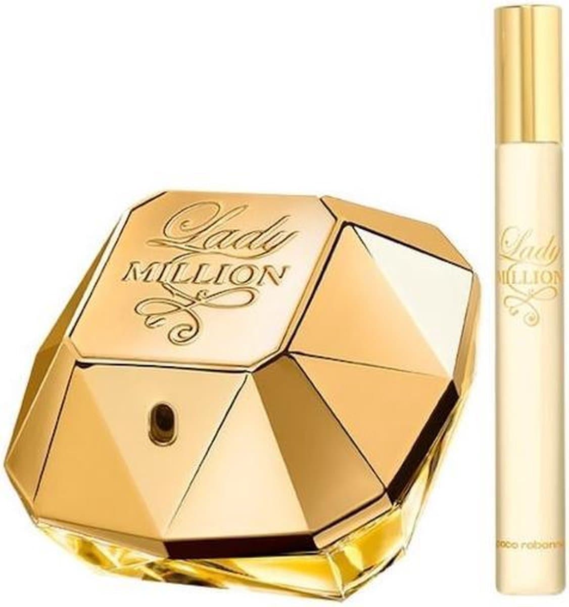 Paco Rabanne Lady Million Giftset 80 ml Eau de Parfum Spray + 20 ml Eau de Parfum Tasspray - Damesparfum (EAN: 3349668597031): 🎁 Wat maakt dit setje zo bijzonder