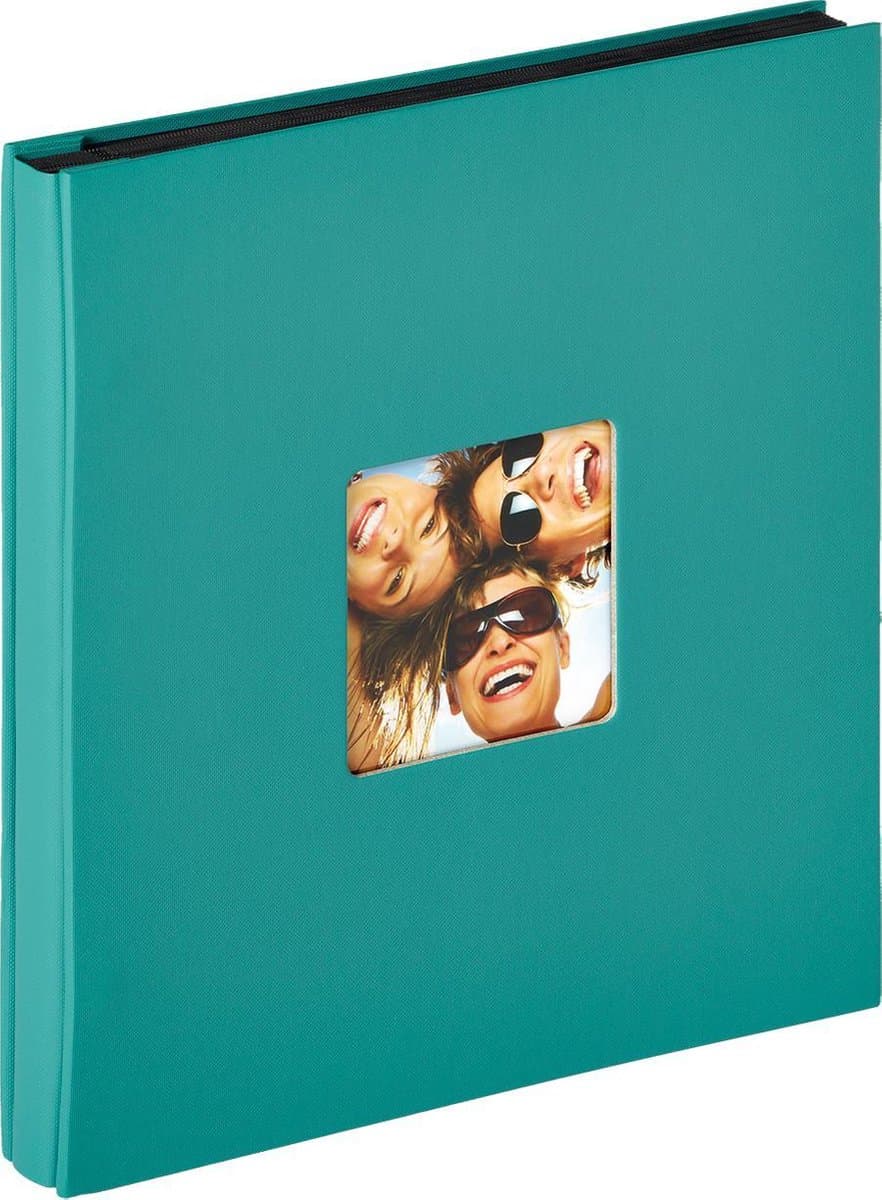 Walther EA-110-K Fun - Insteekalbum - Formaat 31 x 33 cm - 400 foto's 10 x 15 cm - Petrolgroen (EAN: 4004122261925)