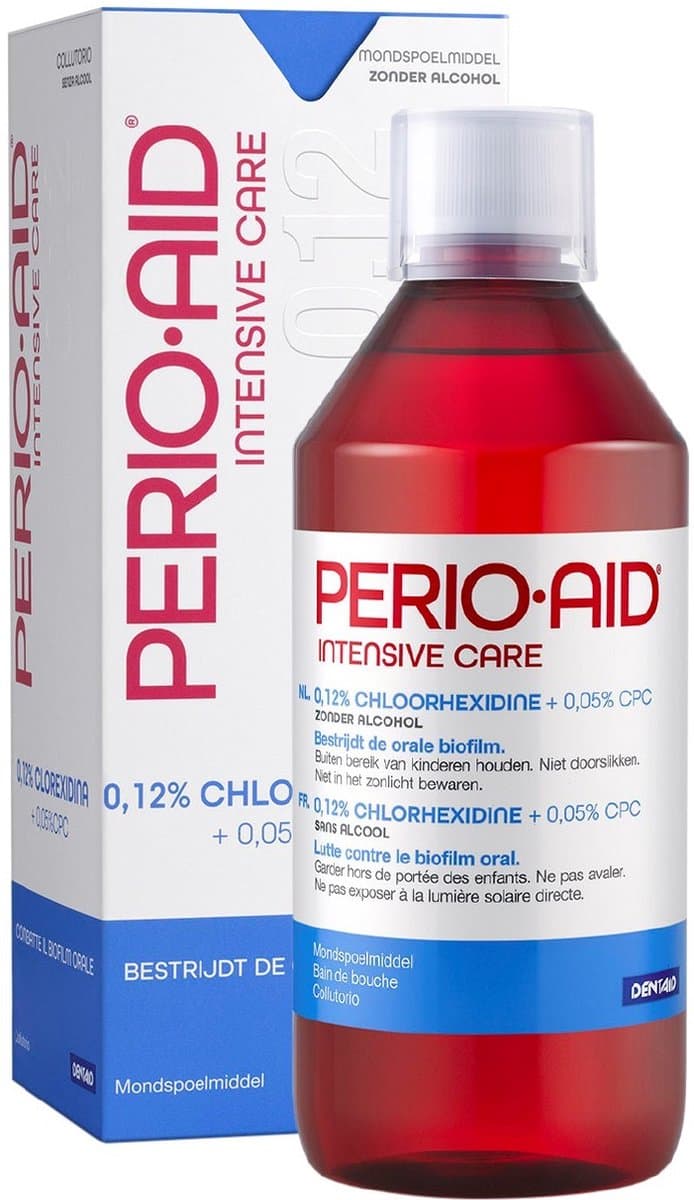 PERIO-AID Intensive care mondwater - 0.12% - 1 stuk (EAN: 8427426042056): Eerste hulp bij mondprobleempjes 🦷