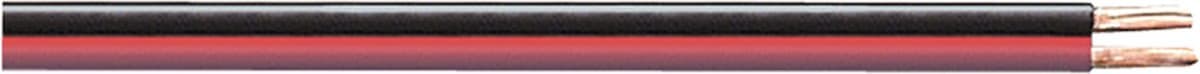 Luidspreker kabel (CCA) - 2x 2,50mm² / rood/zwart - 25 meter (EAN: 4012386440833)