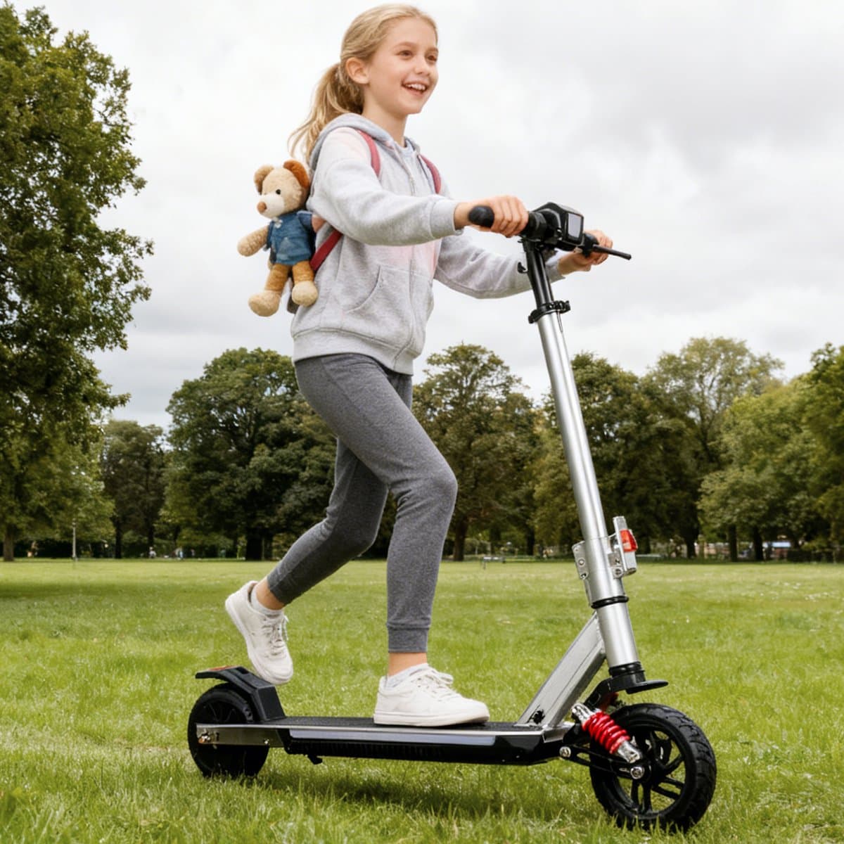 Elektrische step voor kinderen uit 2010 – Elektrische step voor kinderen – 14 km/u – Opvouwbaar – Max. 15 km – In hoogte verstelbaar – Kleurrijke verlichting – EBS + voetrem – LED-display (EAN: 1339433163754)