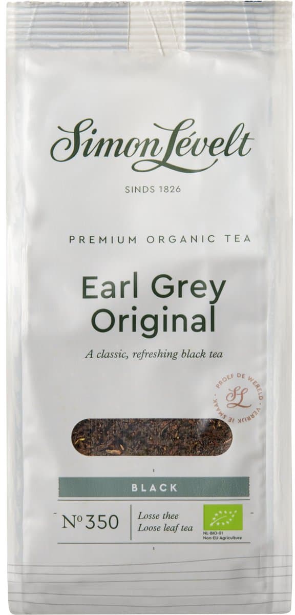 Simon Lévelt | Earl Grey Original Premium Organic Tea - 90 gram losse thee (EAN: 8711138664126)