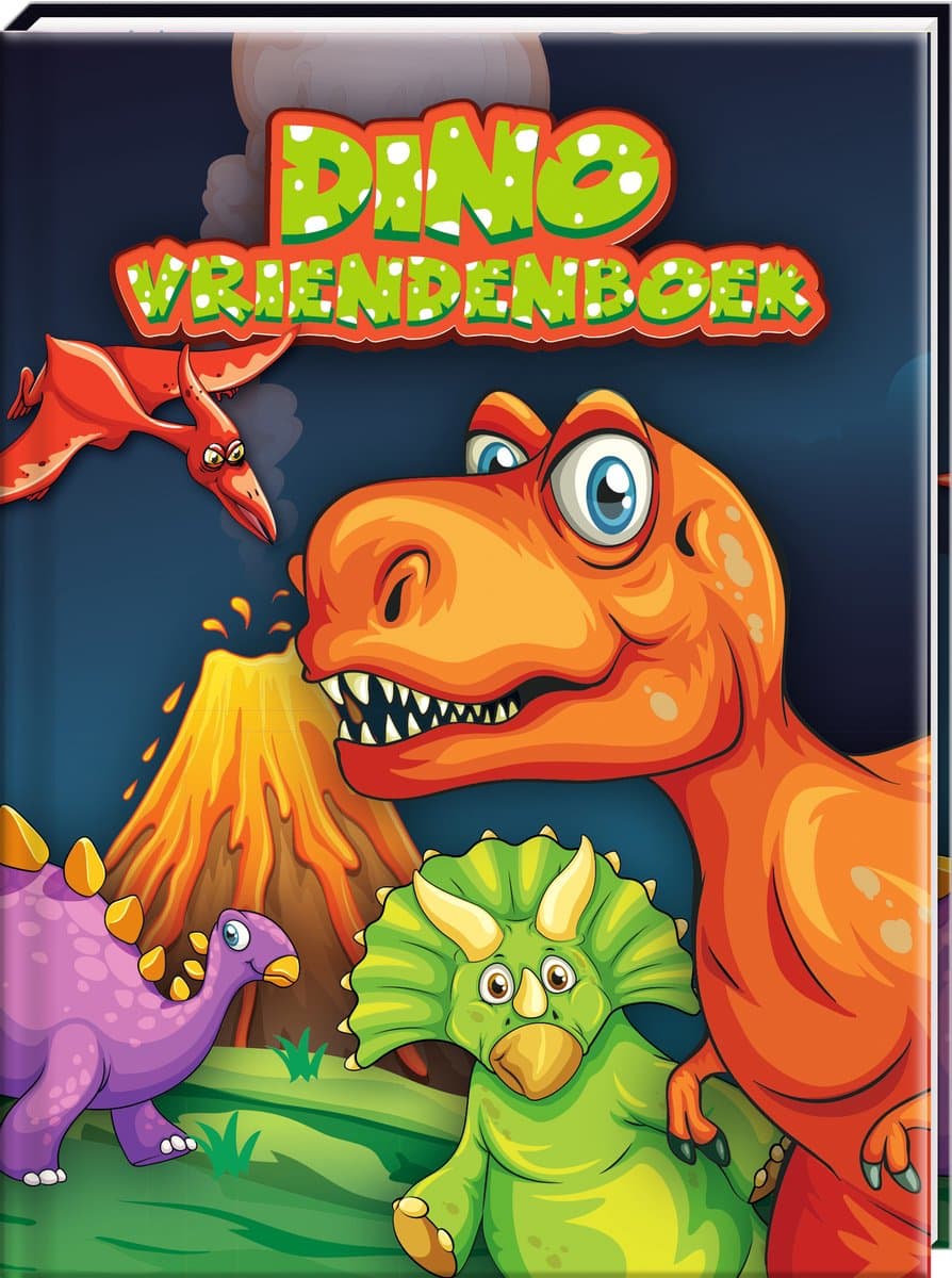 Vriendenboek Dino’s - Boek - Creatief vriendenboek voor kinderen (EAN: 9789464324617)