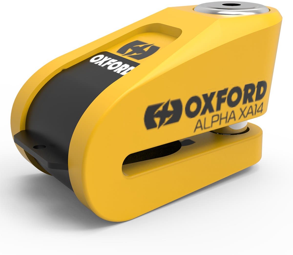 Oxford XA14 Schijfremslot met 120db Alarm - LK217 - ART-4 (MBT 4210) - Remschijfslot - Art4 gekeurd - Reminderkabel meegeleverd - Geel (EAN: 5030009095177): Wat is dit slot precies