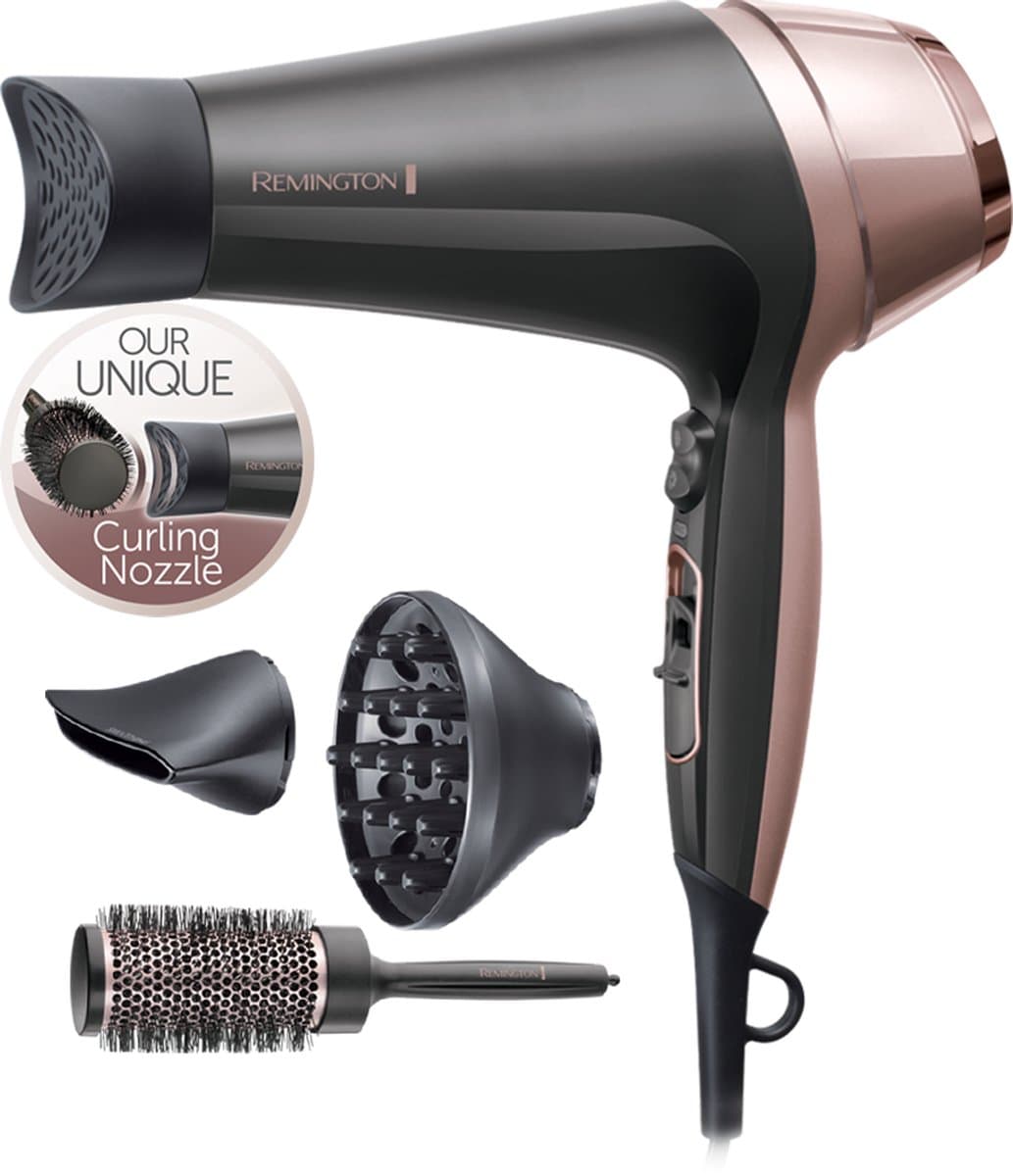 Remington D5706 Curl & Straight Confidence - 2200 Watt - Föhn (EAN: 5038061100587): Meer dan alleen een föhn ✨