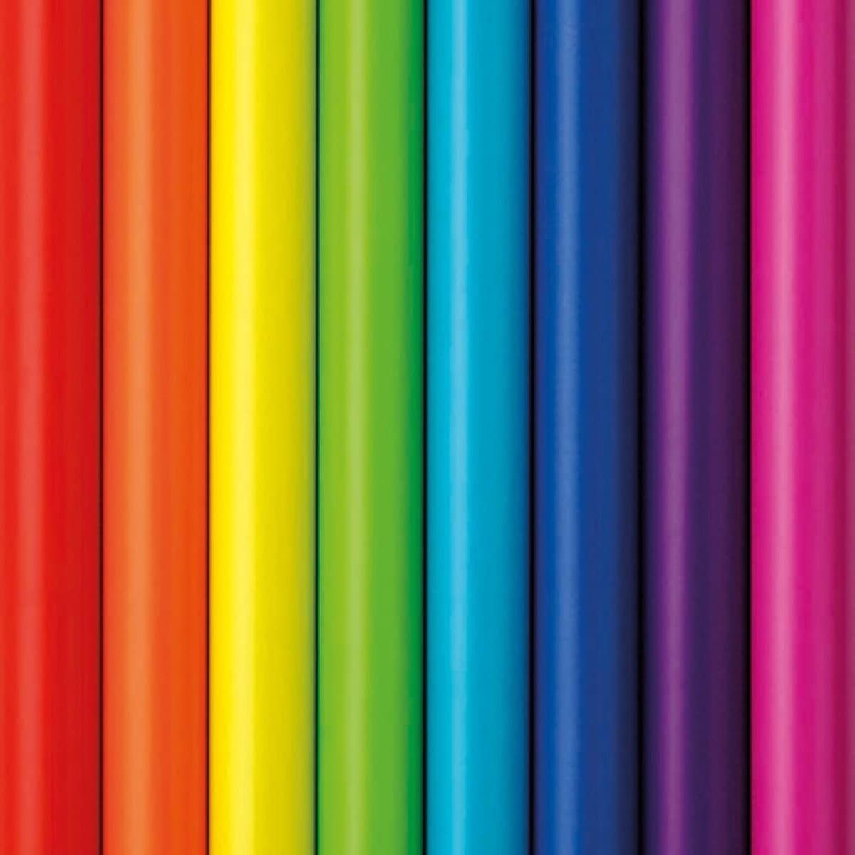 Gekleurd assortiment cadeaupapier inpakpapier - 200 x 70 - 5 rollen (EAN: 9098998023867)