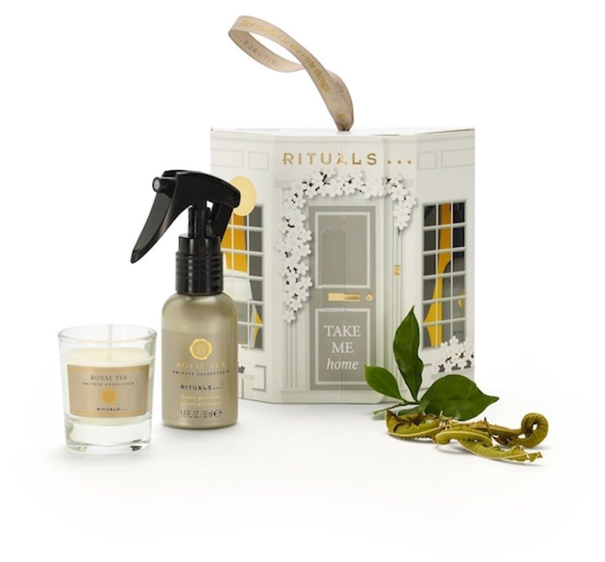 Rituals - Geschenkset - 2 Producten - Huisparfum Room Spray 50 ml + Geurkaars 25 gram - Giftset - Geschenkdoos - Cadeaudoos - Cadeauset - Cadeaus voor Vrouwen en Mannen - Heren - Vrouw - Man - Roomspray - Geurkaarsen - Huis Parfum - Kaars - Kaarse...