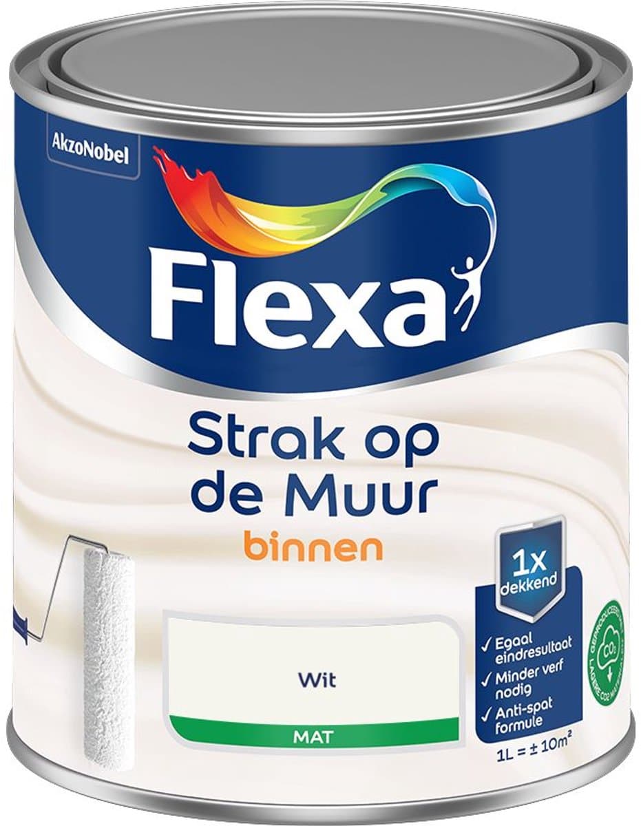 Flexa - Strak op de Muur Binnen Muurverf Mat - Wit - Mengverf - 1 L (EAN: 8711113601863): De zoektocht naar het perfecte wit 🤍