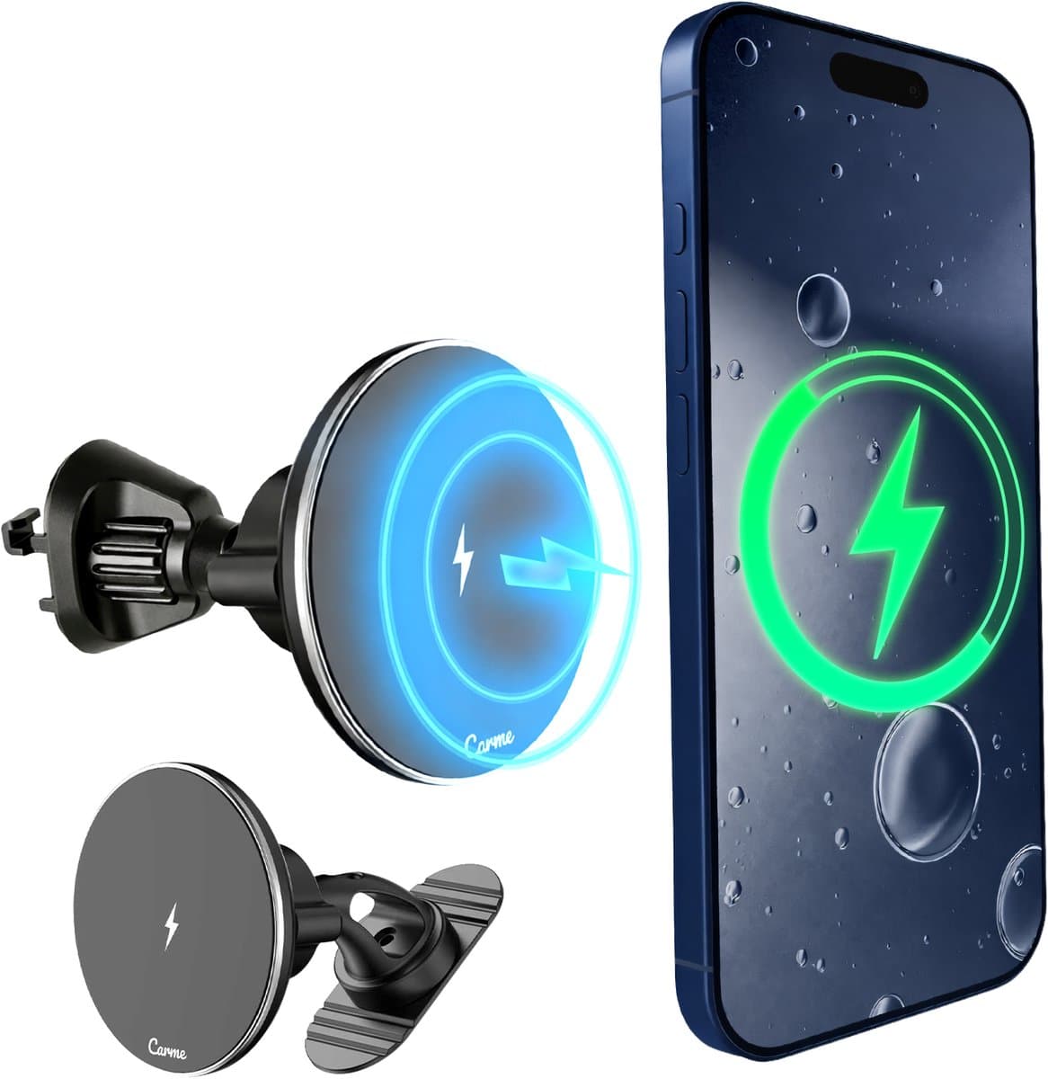CarMe Telefoonhouders Auto - MagSafe Autohouder - Ventilatie & Dashboard - Met Draadloze Oplader - Magnetisch - GSM Houder Auto - Zwart (EAN: 8720938415333): Waarom ik deze houder écht nodig had