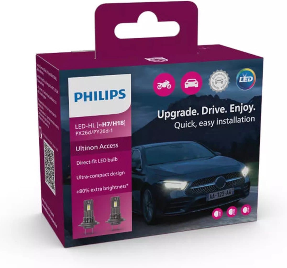 Philips Ultinon Access LED H7 set 11972U2500CX (EAN: 8719018025708)