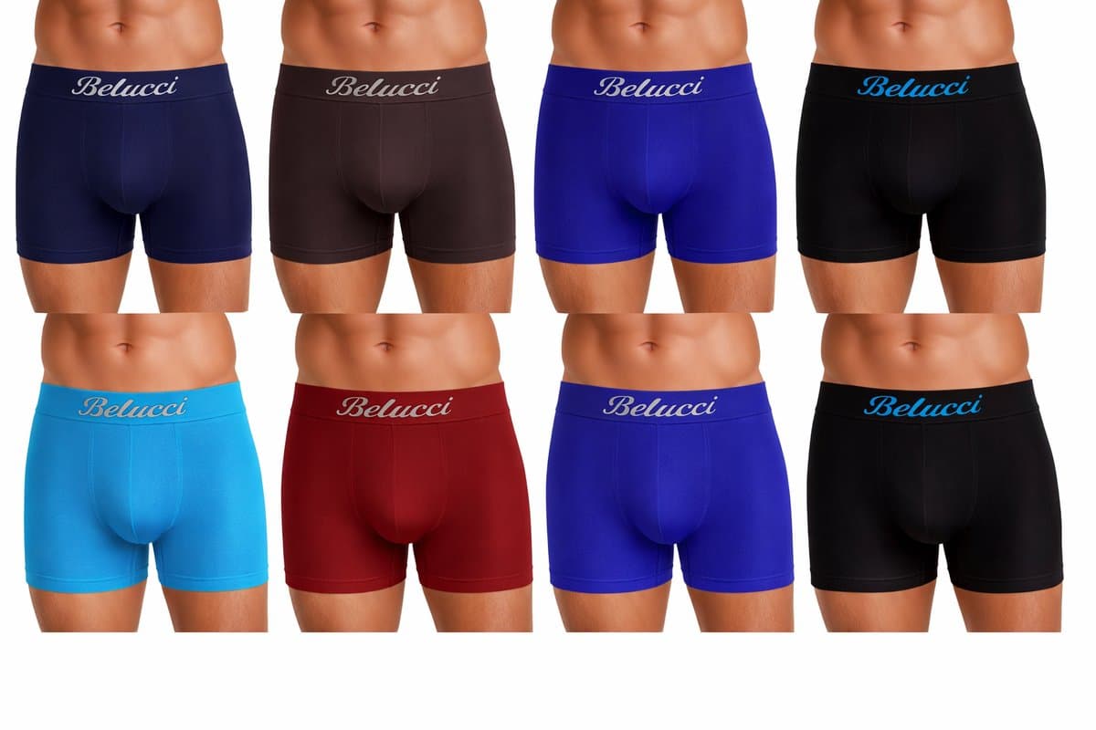 Belucci Microfiber Heren Boxershort - 8-pack - Maat M/L (EAN: 8719747950869)