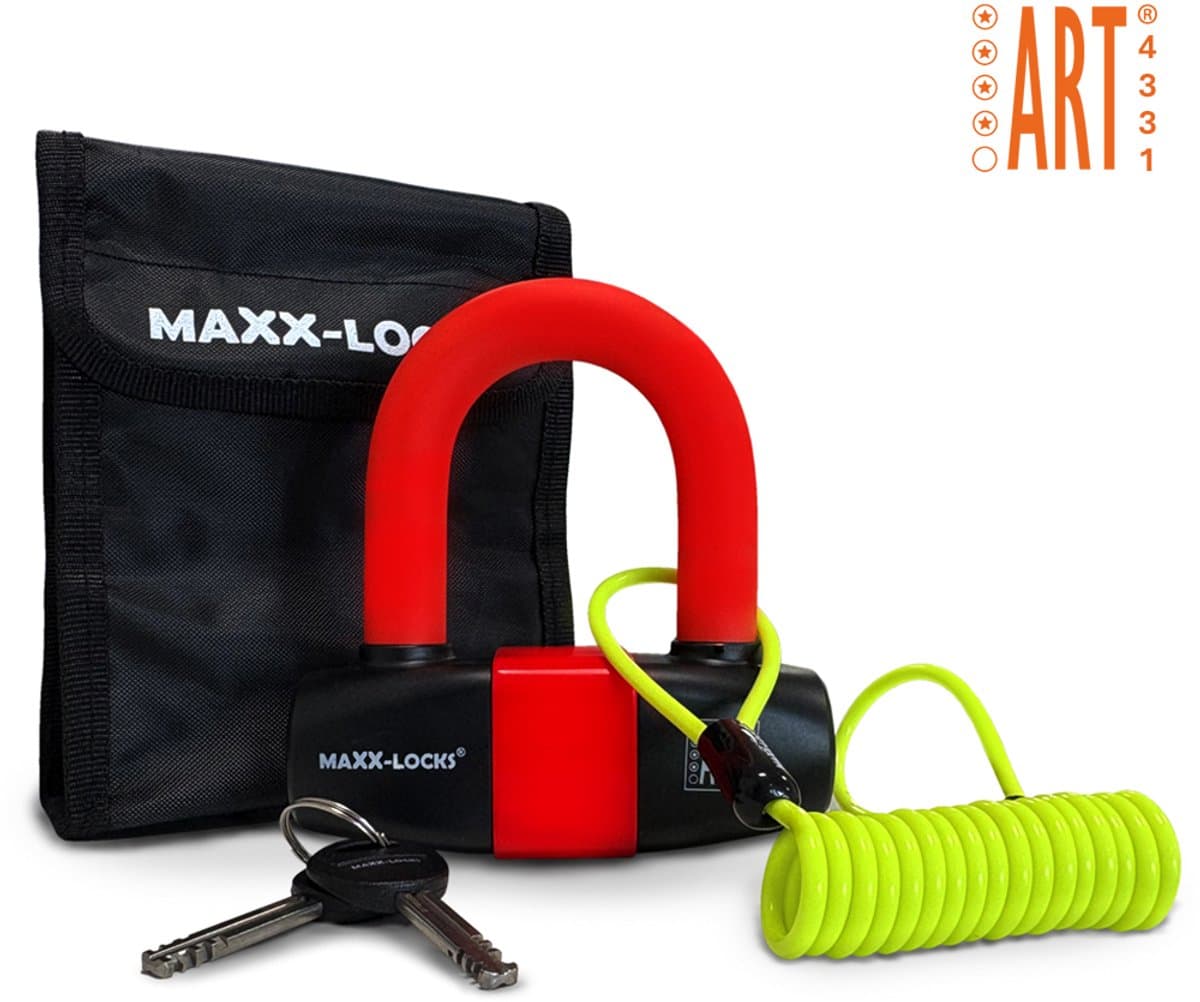 Maxx-Locks Taupo Schijfremslot ART 4 - Remschijfslot - ART4 Motorslot - Gebruiksvriendelijke Beveiliging voor je Motor - Rood (EAN: 8721249615313): **Wat is de Maxx-Locks Taupo Schijfremslot ART 4**