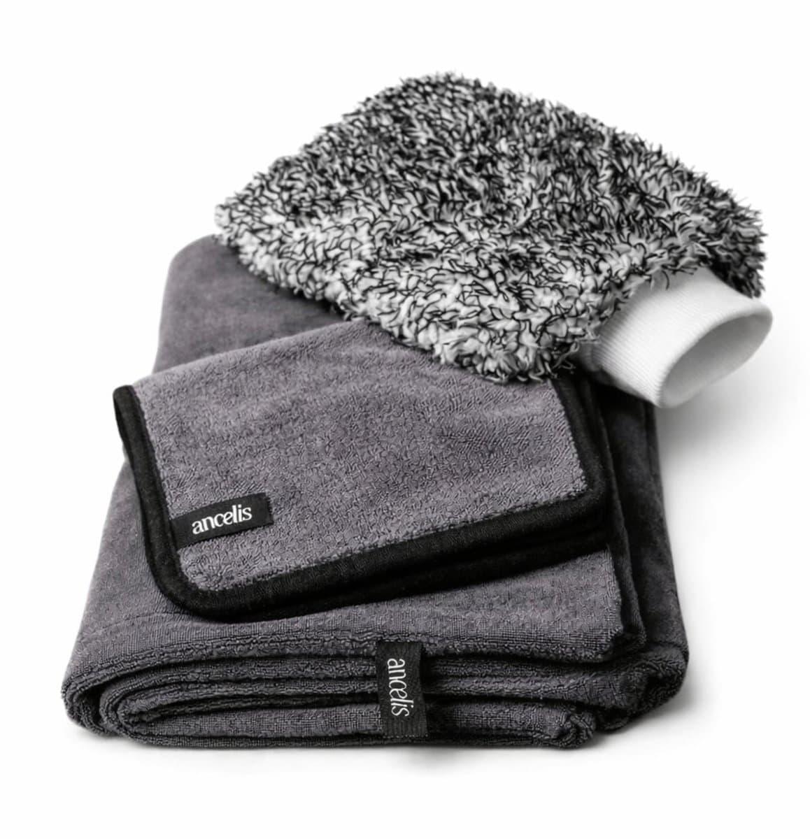 Auto droogdoek set 3-delig – XXL auto droogdoek 90x70 cm, Afwerkdoek 60x40 cm & Wash Mitt – Krasvrij & Streeploos (EAN: 5419980644763)