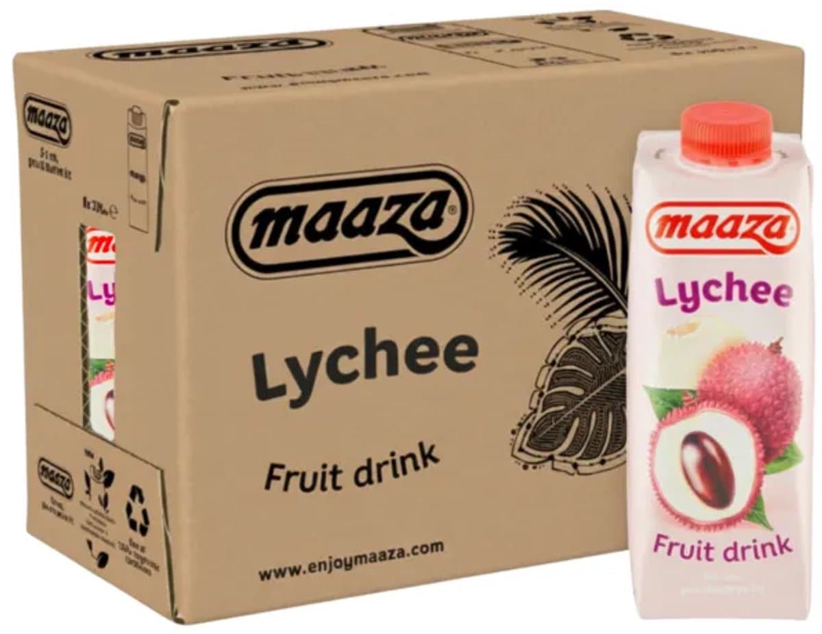 Maaza Fruitdrank Lychee 8 pakjes x 33 cl (EAN: 8720157468462): Waarom ik dit product bin ik