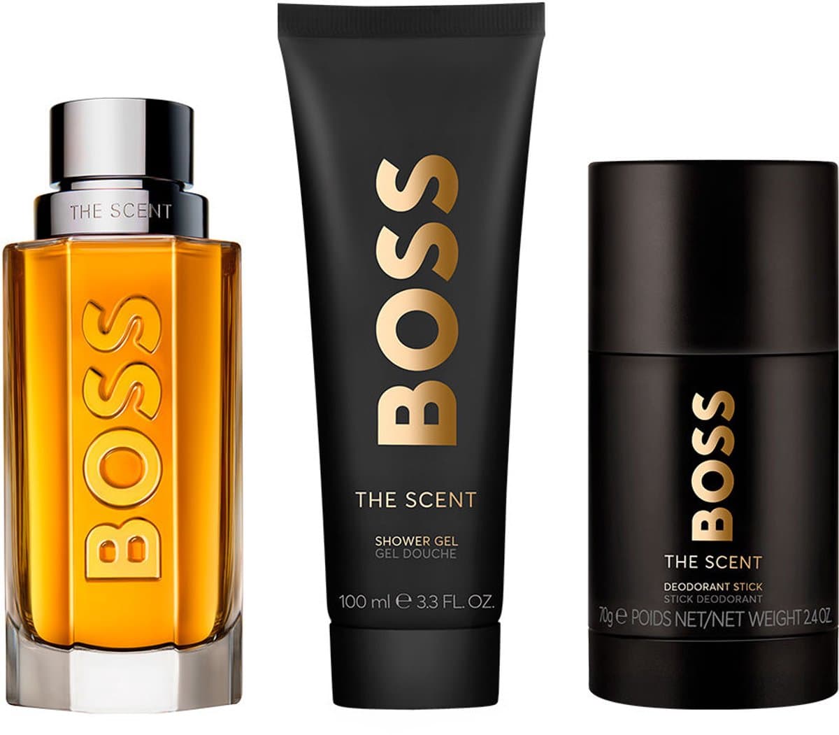 Hugo Boss The Scent Eau de Toilette spray 100 ml + Deodorant stick 75 ml + Douchegel 100 ml Cadeau Set (EAN: 3616305265210): Waarom ik er überhaupt aan begon