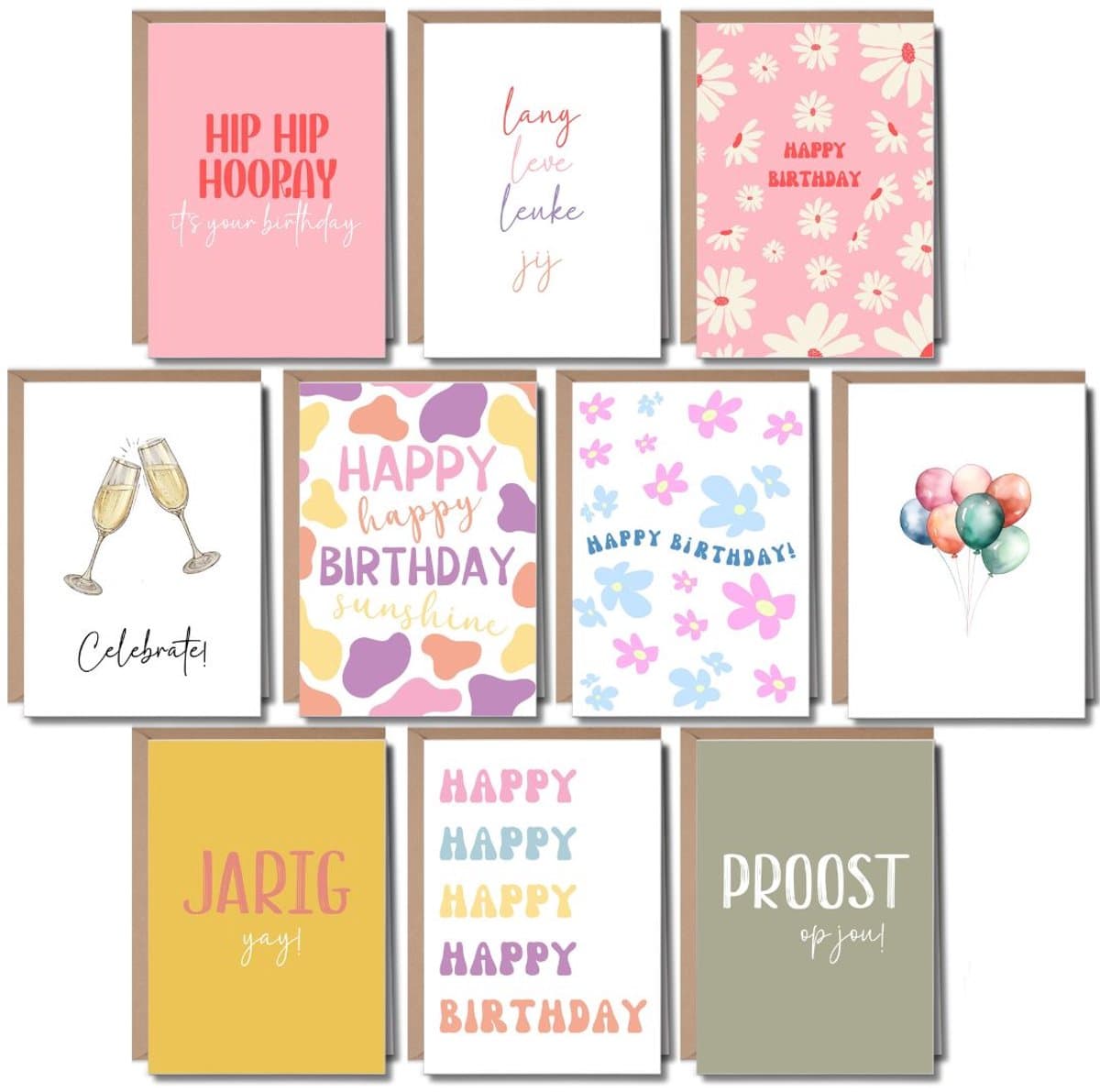 10 Luxe Verjaardagskaarten met Enveloppen - Wenskaarten Set Verjaardag - Kinderen & Volwassenen - Felicitatiekaarten - A6 - Blanco - Proost (EAN: 8721161817246): **Waarom deze kaartset zo belangrijk is**