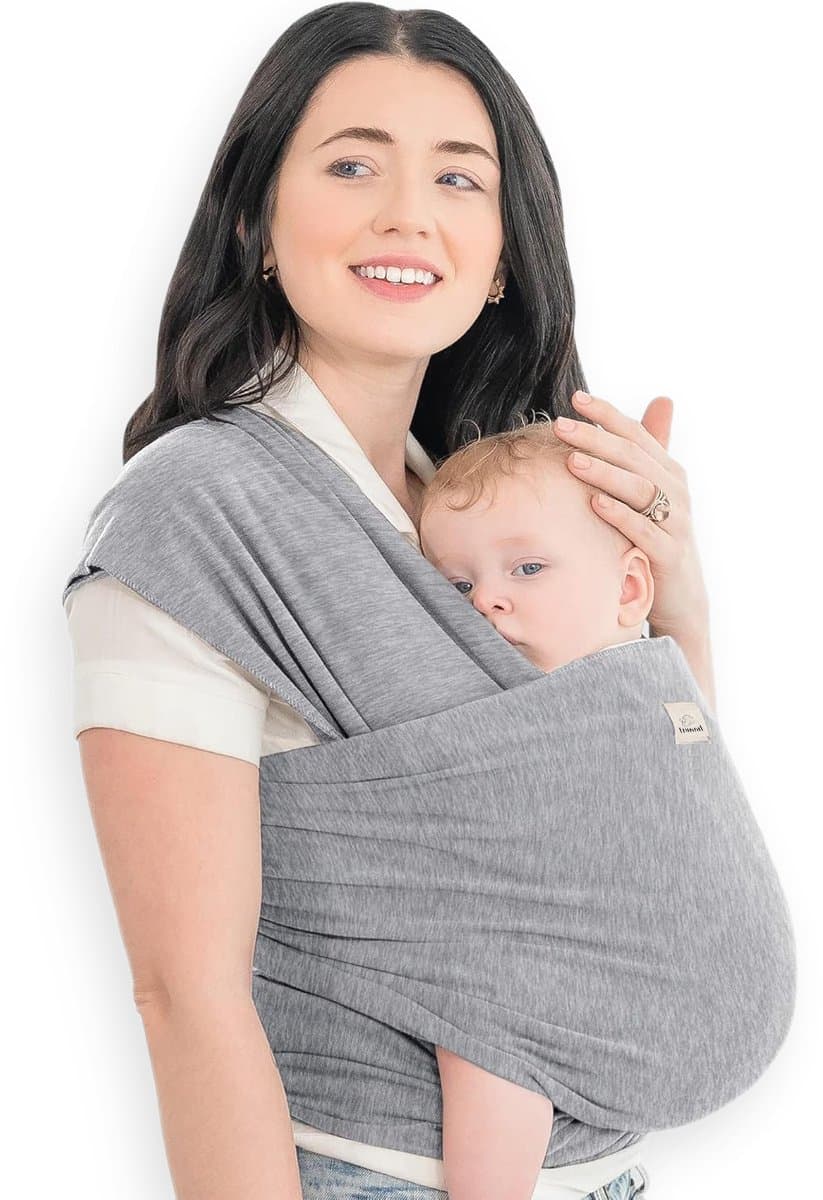 Frummel Baby Draagdoek Grijs - Draagzak - Baby Wrap - Baby carrier - Draagdoek baby - Baby 0-36 maanden - Newborn (EAN: 8721082143660)