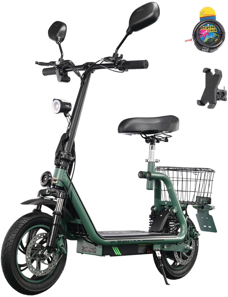 Twofish M5 Pro-E Scooter - 500W motor - 40km/u - 30km bereik - groen (EAN: 9331582040612)