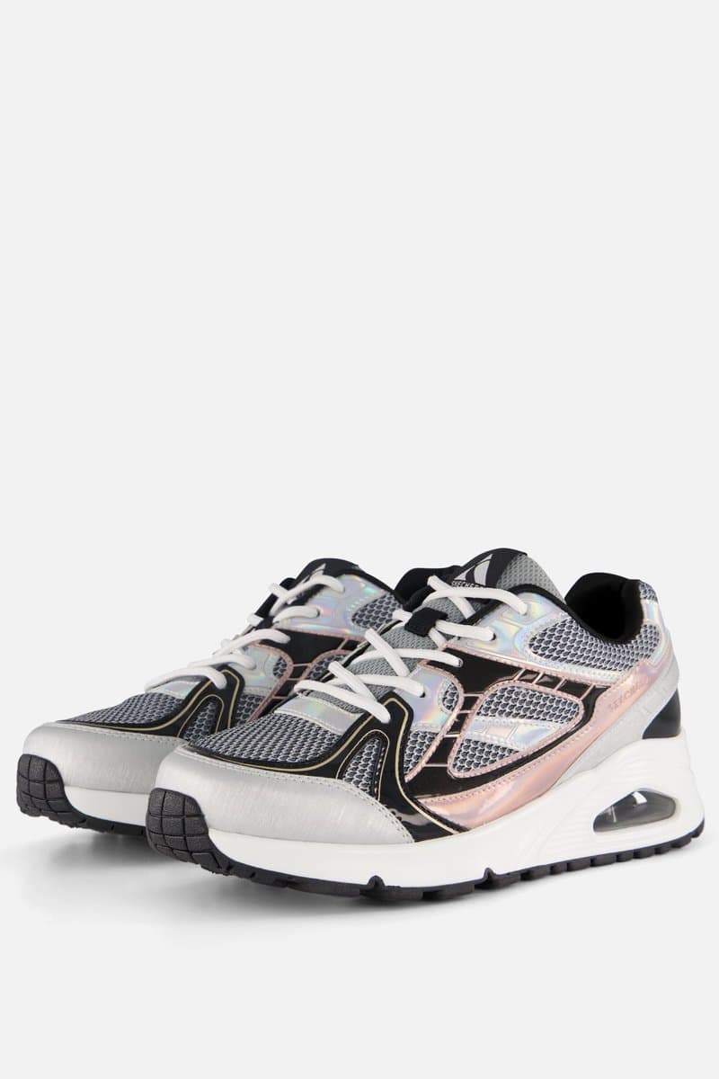 Skechers Uno Gen1 Sneakers zilver Synthetisch - Dames - Maat 38 (EAN: 0198739803808)