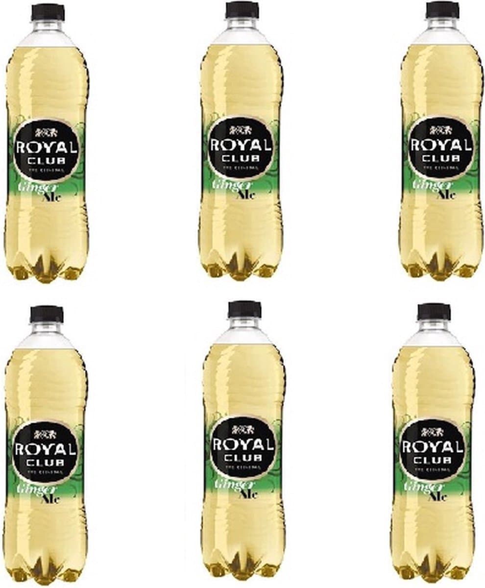 Royal Club Ginger Ale - Frisdrank - 6 x 1 liter (EAN: 8715600244878)