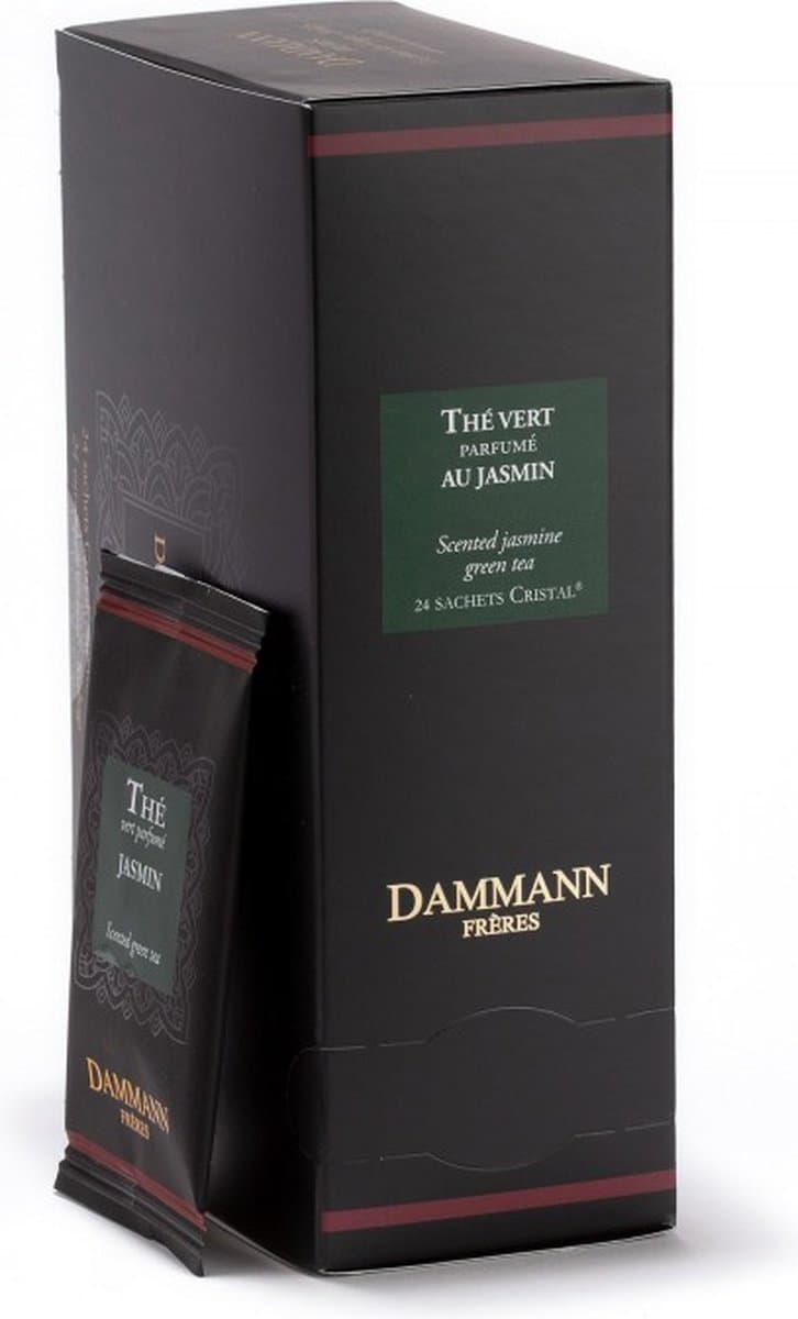 Dammann Frères Jasmin – Groene Thee met Jasmijn – 24 Cristal® Theezakjes (EAN: 3259920049799): Wat is er hier 🪞