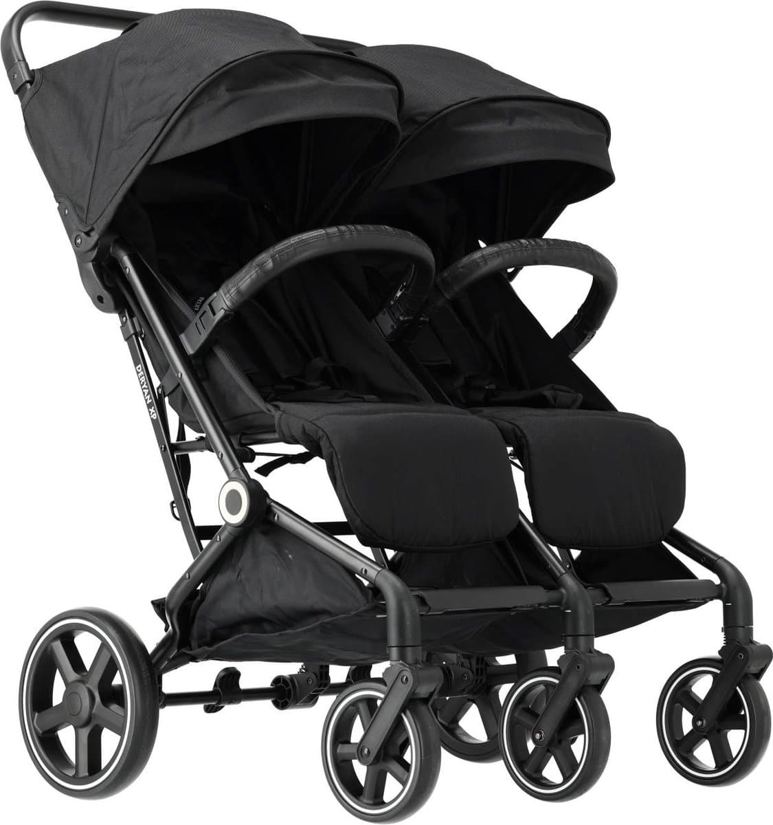 Deryan Luxe XP Twin Buggy XL - Dubbele buggy - Duobuggy - Compact lichtgewicht - Zwart (EAN: 8720865676494): **Wat je ervan kunt verwachten Licht, Compact en Dubbel**