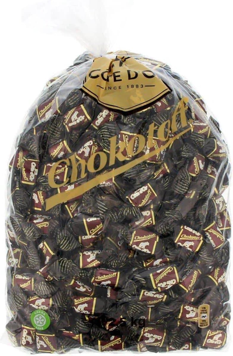 Côte d'Or Chokotoff Chocolade - Chocolaatjes Puur 2,5KG - Chocoladesnoepjes - Voordeelverpakking - Voorraad - Verjaardag Cadeau Vrouw of Man - Geschenkset voor Man en Vrouw - Chocolade en Toffee (EAN: 5410081210154)