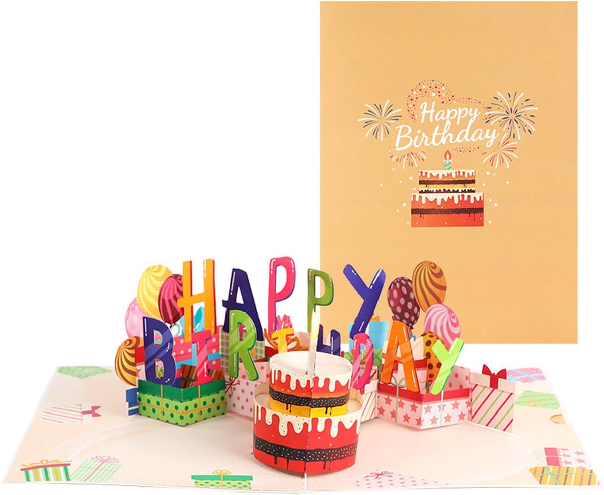 Loha-party®3D LED verjaardagskaart-met cijfer-pop-up verjaardagskaart met licht en muziek-uitblazen licht kaars en spelletjes-Happy Birthday song- wenskaart met envelop-gluid kaart-zing kaart- cadeaukaart (EAN: 9331615256119)