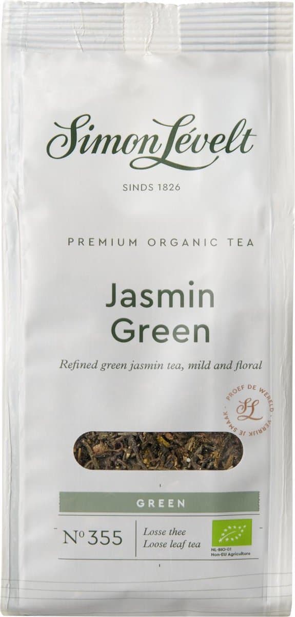 Simon Lévelt | Jasmin Green Premium Organic Tea - 90g losse thee (EAN: 8711138664157)