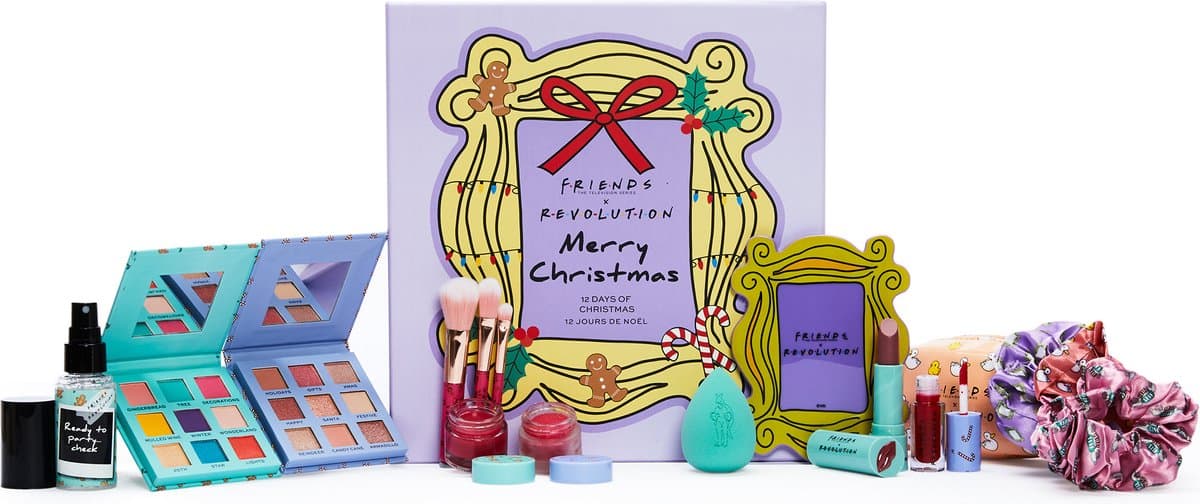 Makeup Revolution X Friends - 12 Days of Christmas Advent Calendar Gift Set - Feestdagen - Kerst Cadeau Set - Beauty & Make-up (EAN: 5057566533607): 🎁 Wat zit er in de kalender