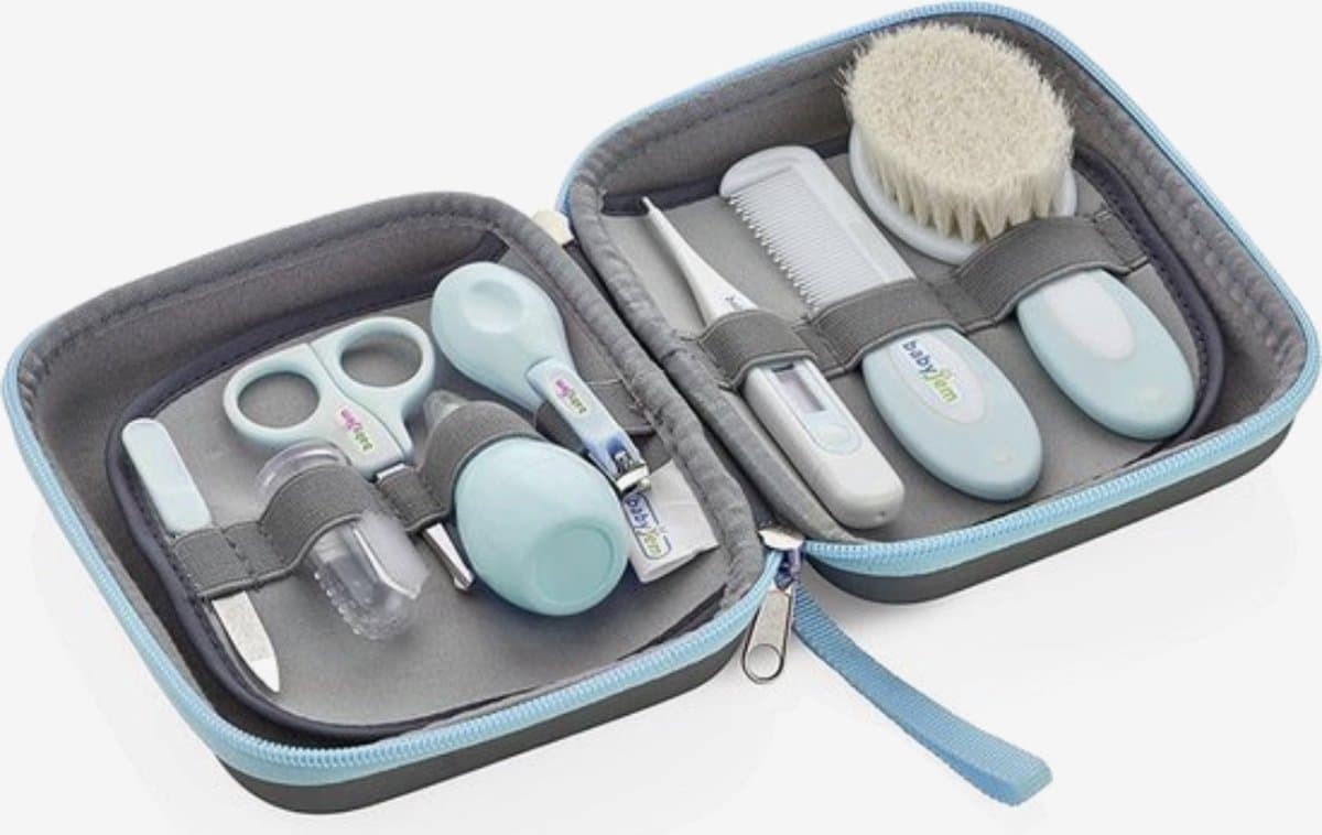 baby verzorgingsset - baby manicureset - 9 delig - babyshowergift - Blauw (EAN: 6090935186188): De babyshowergift die iedereen over heeft ✨