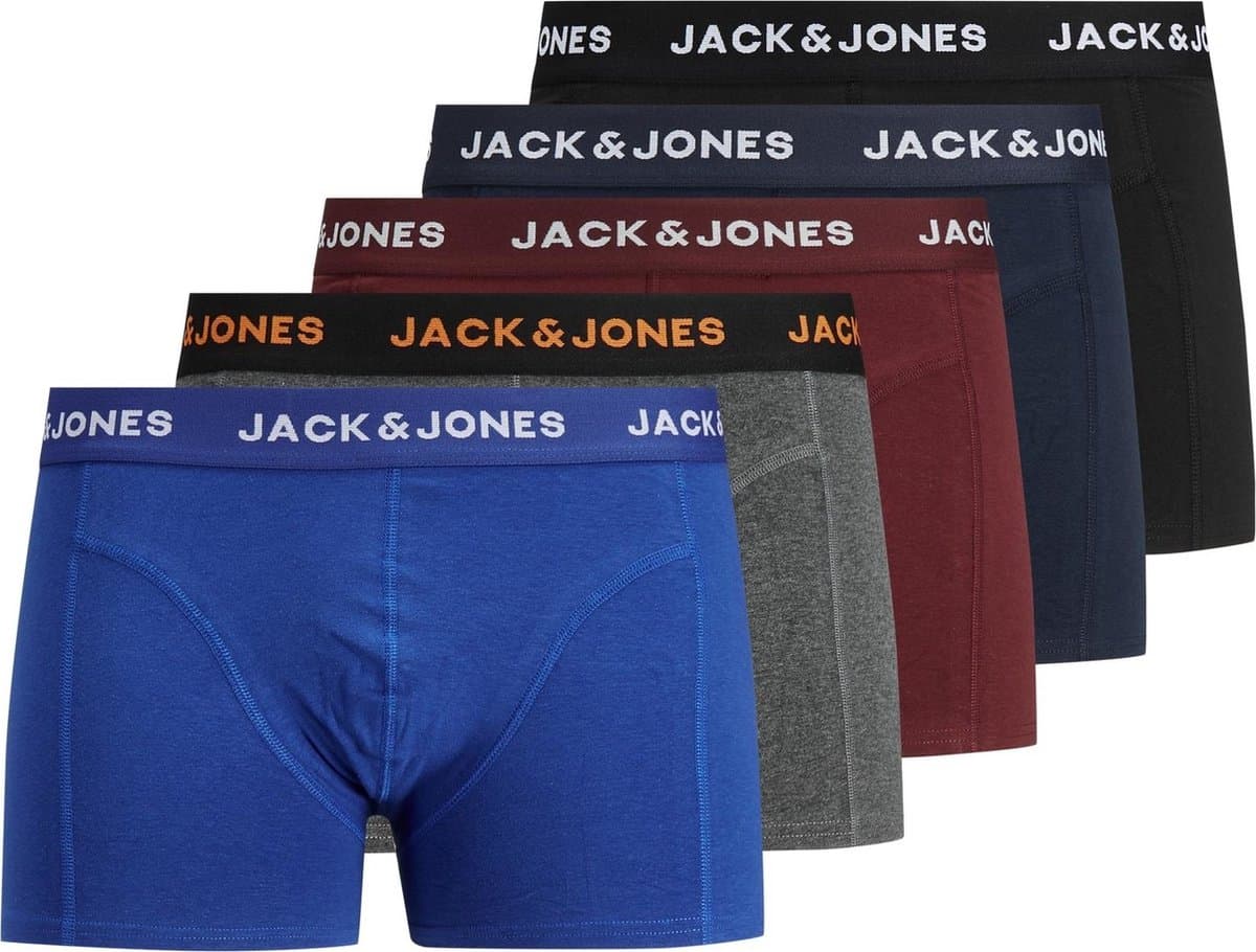 JACK&JONES JACBLACK FRIDAY TRUNKS 5 PACK LN Heren Onderbroek - Maat M (EAN: 5714499250697)