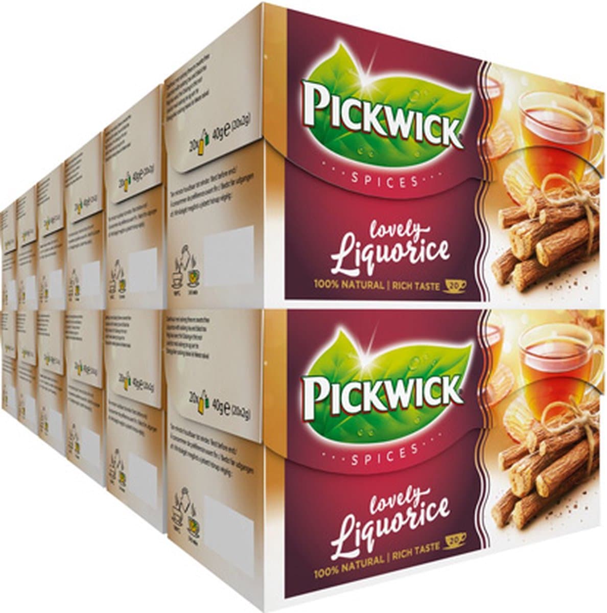 Pickwick Spices Zoethout Zwarte Thee - 12 x 20 theezakjes (EAN: 8711000918531)