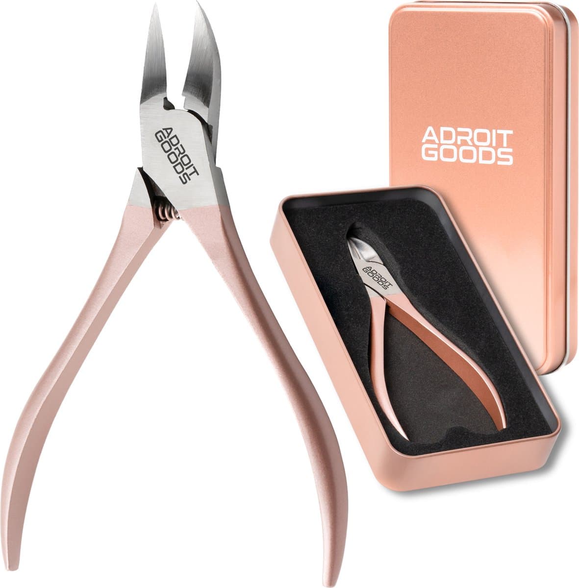 AdroitGoods Professionele Zware Nageltang - Voor Harde Teennagels - Roze - Ingebouwde Veren - Met Opberg Hoes (EAN: 8720828340561): Waarom ik dit product heb uitgekozen