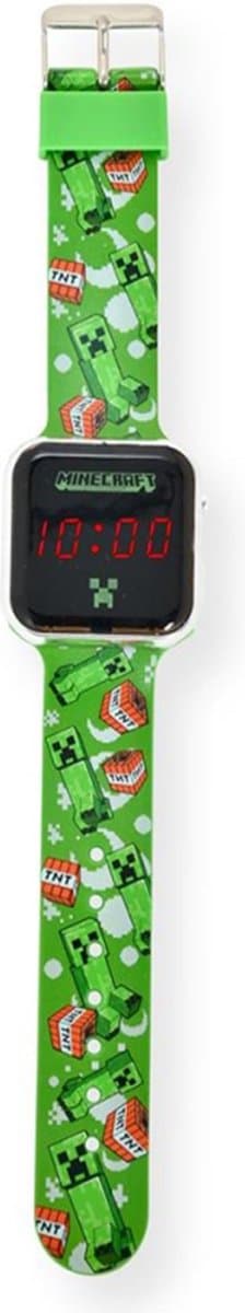LED Watch Minecraft - Kinderhorloge Met LED Display Voor Datum en Tijd - Groen (EAN: 0030506564515): 🎨 **Design Dat Screent (Op Een Goede Manier!)**