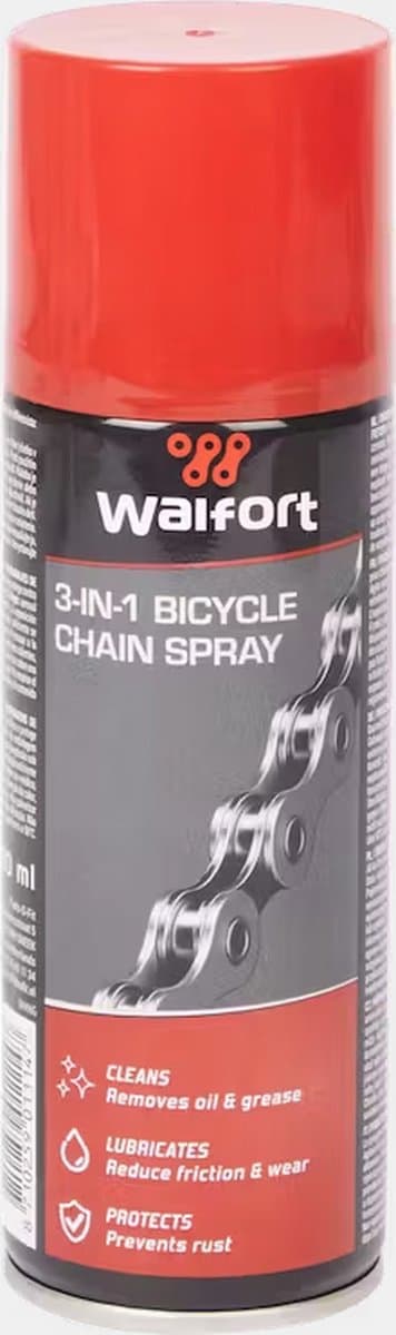 Walfort kettingspray - Smeermiddel - Fiets - Waterbestendig - 200 ML (EAN: 2584159236520): Waarom je je fiets (of huis) niet meer hoeft te stresen over vetheid