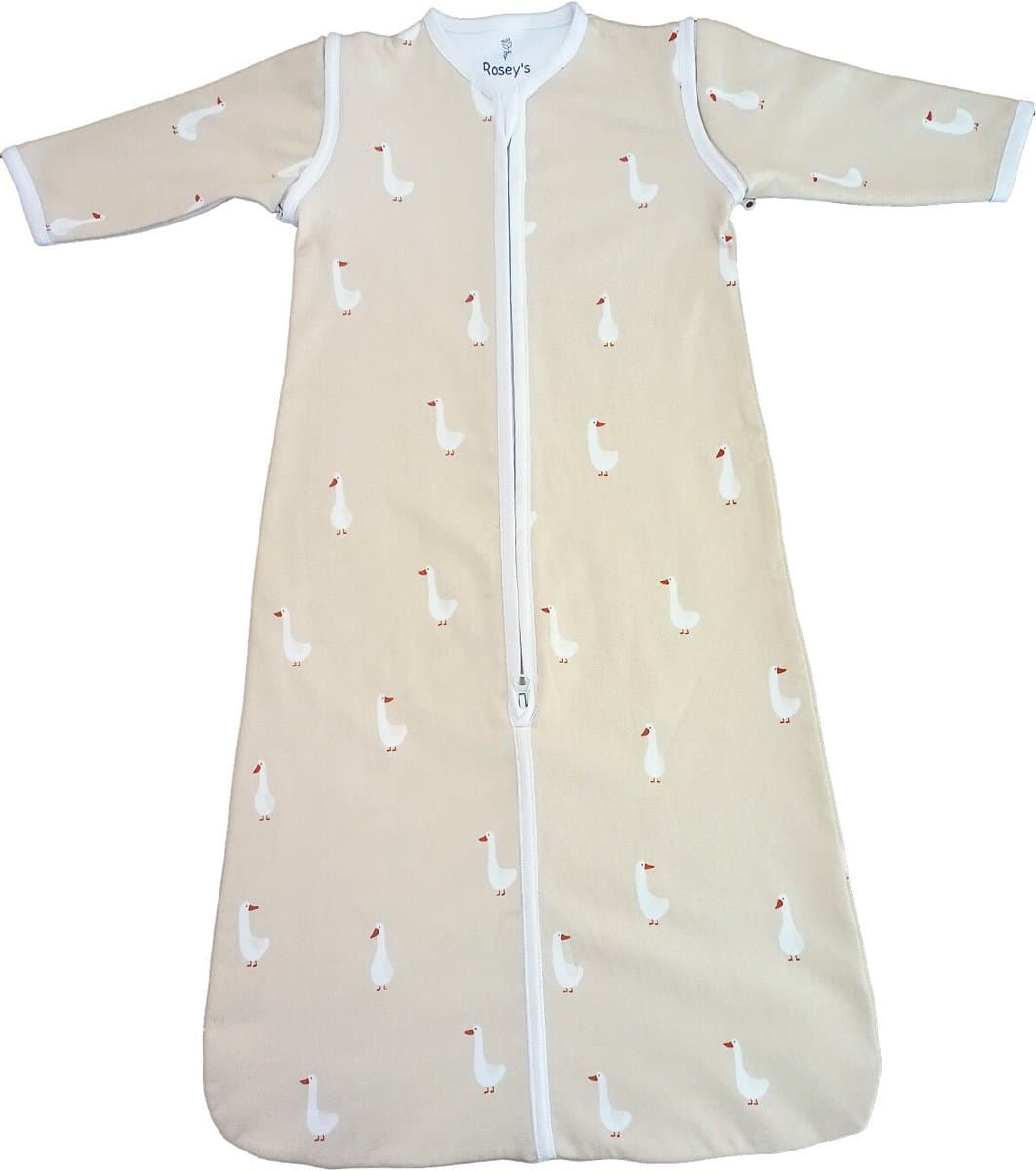 Rosey´s® - peuter slaapzak gans - slaapzak maat 98 / 104 - babyslaapzak met afritsbare mouwen - baby slaapzak - babyslaapzak lente herfst (EAN: 9501934823822)