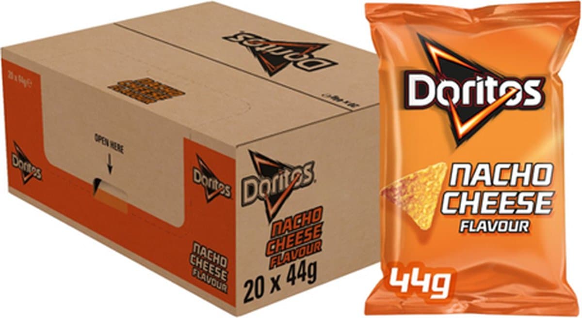 Doritos Nacho Cheese - Tortilla Chips - 20 x 44 gram (EAN: 8710398302960)
