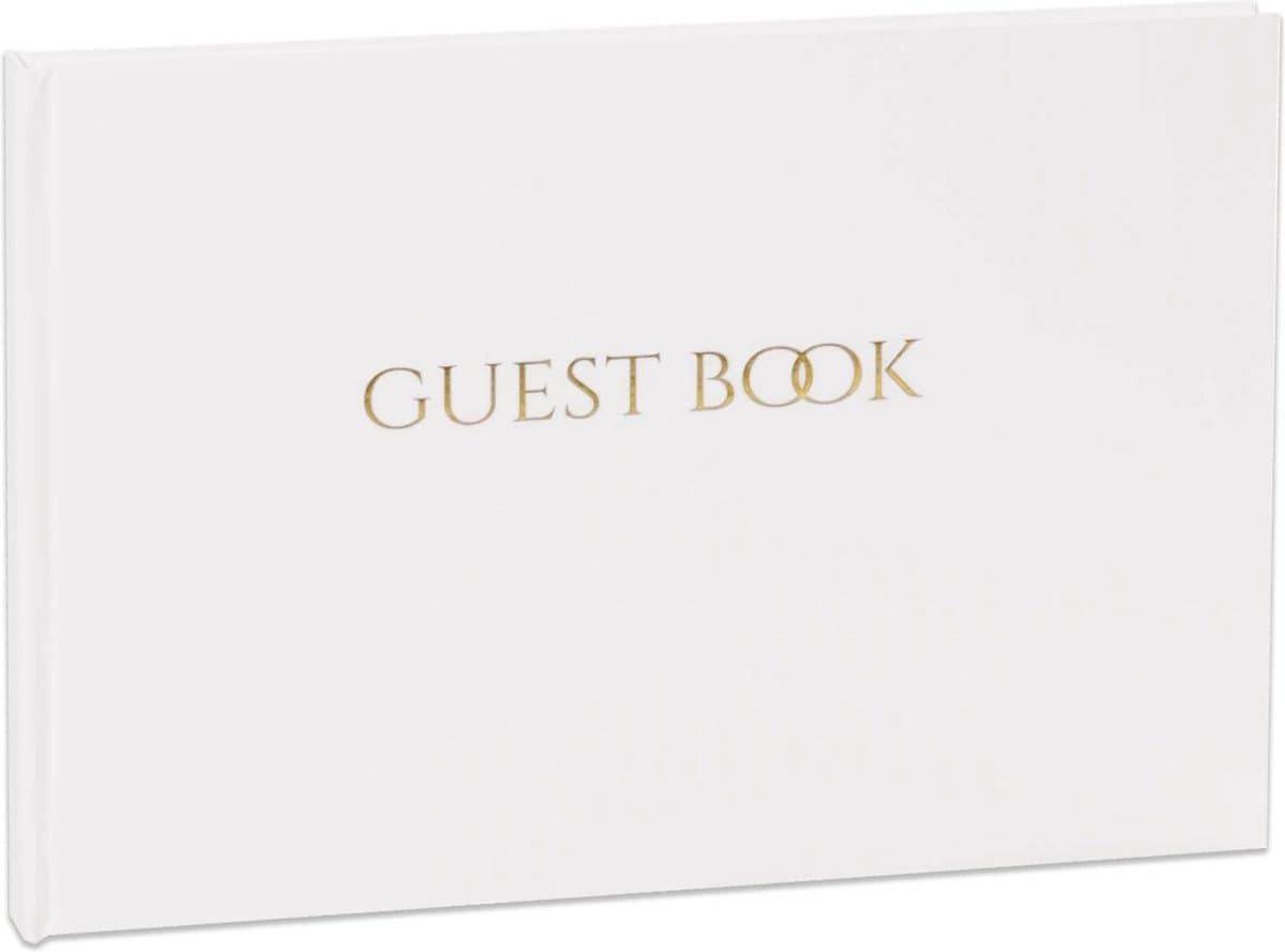 SecaDesign Gastenboek - GUEST BOOK - A4 formaat - wit / goud - receptieboek bruiloft (EAN: 8719481049683): Een first impression die meteen rapt