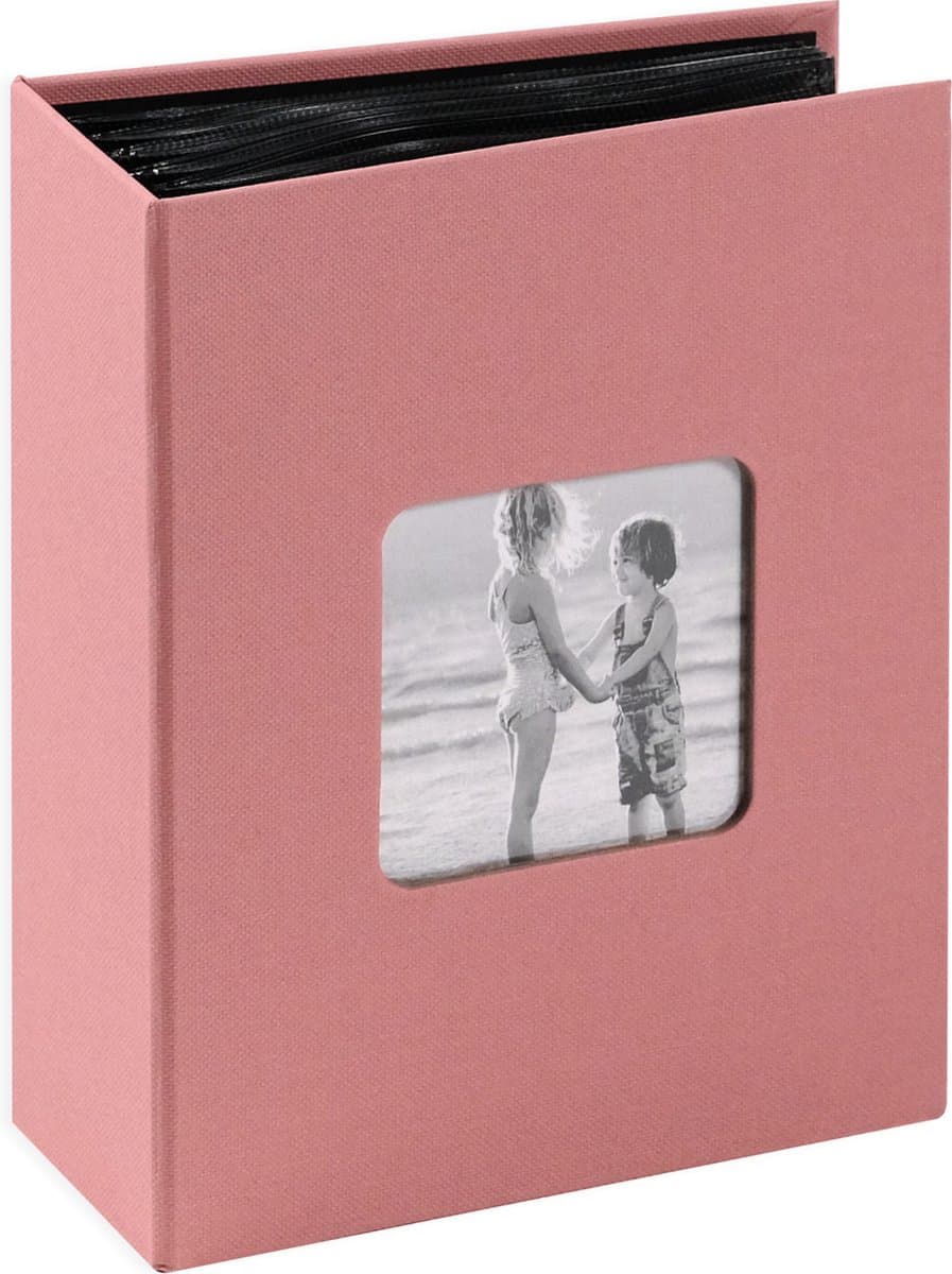 Fotoalbum insteek - SecaDesign Vita - 100 foto's 10x15 cm - Roze - Linnenstructuur (EAN: 8721041100833)