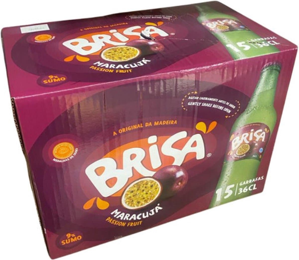 Brisa Maracujá 15x 36 CL Glass Bottles (EAN: 5602120242572)