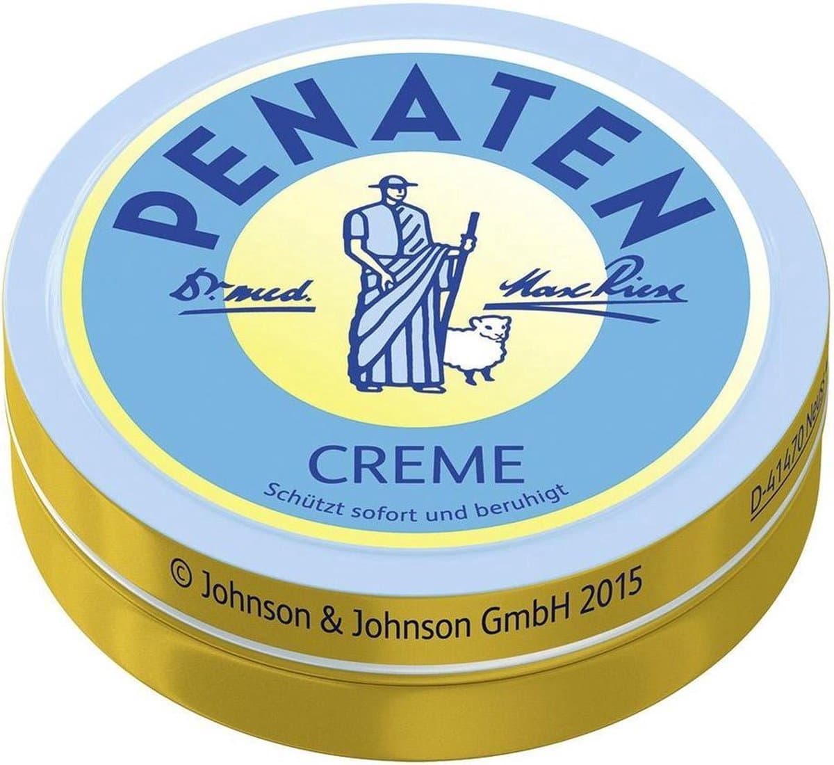 Penaten Créme - 150 ml - Originele Johnson & Johnson in blik (EAN: 3574661491080)
