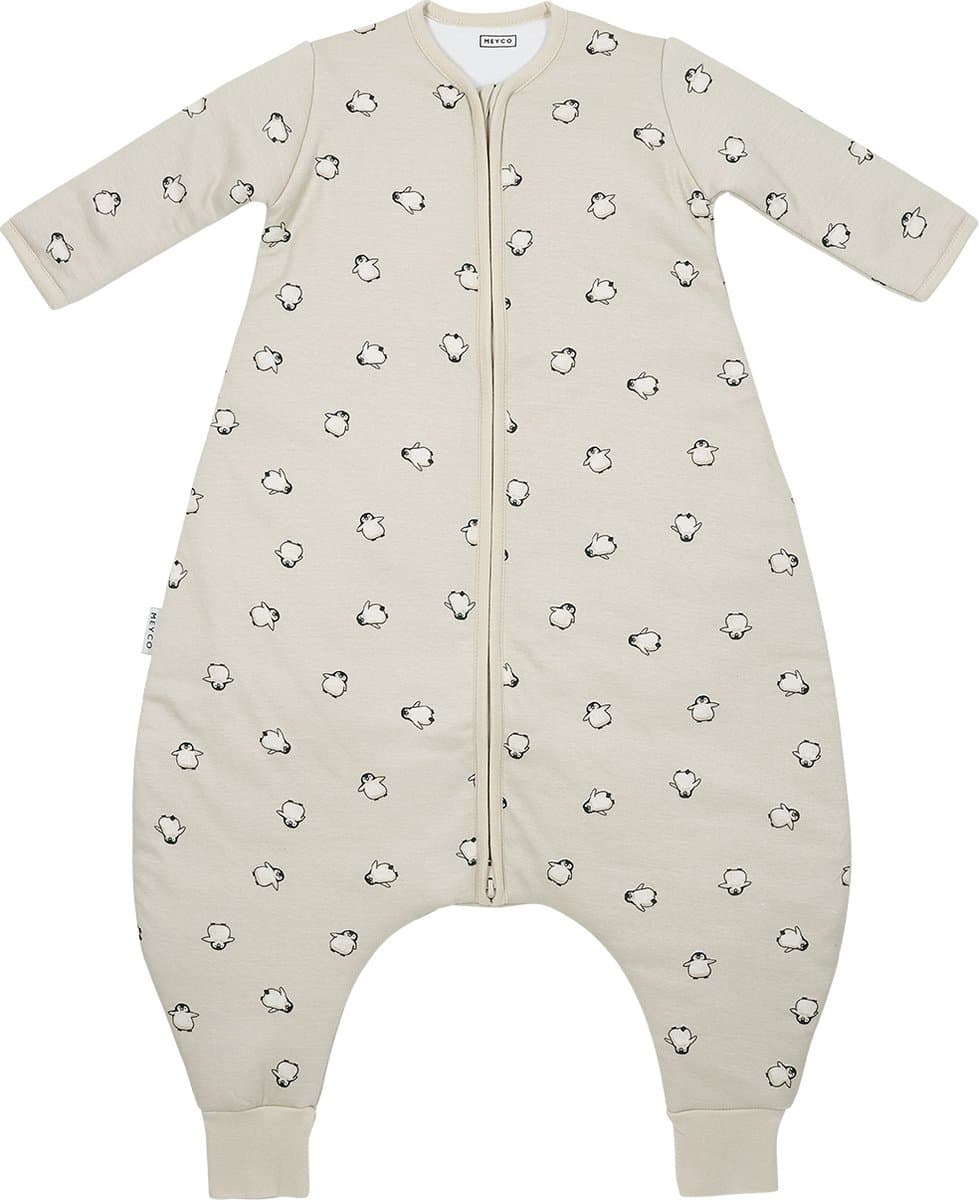 Meyco Baby Penguin baby winter slaapoverall jumper met vaste mouw - soft sand - 104cm - 2.5 TOG (EAN: 4054703533668)