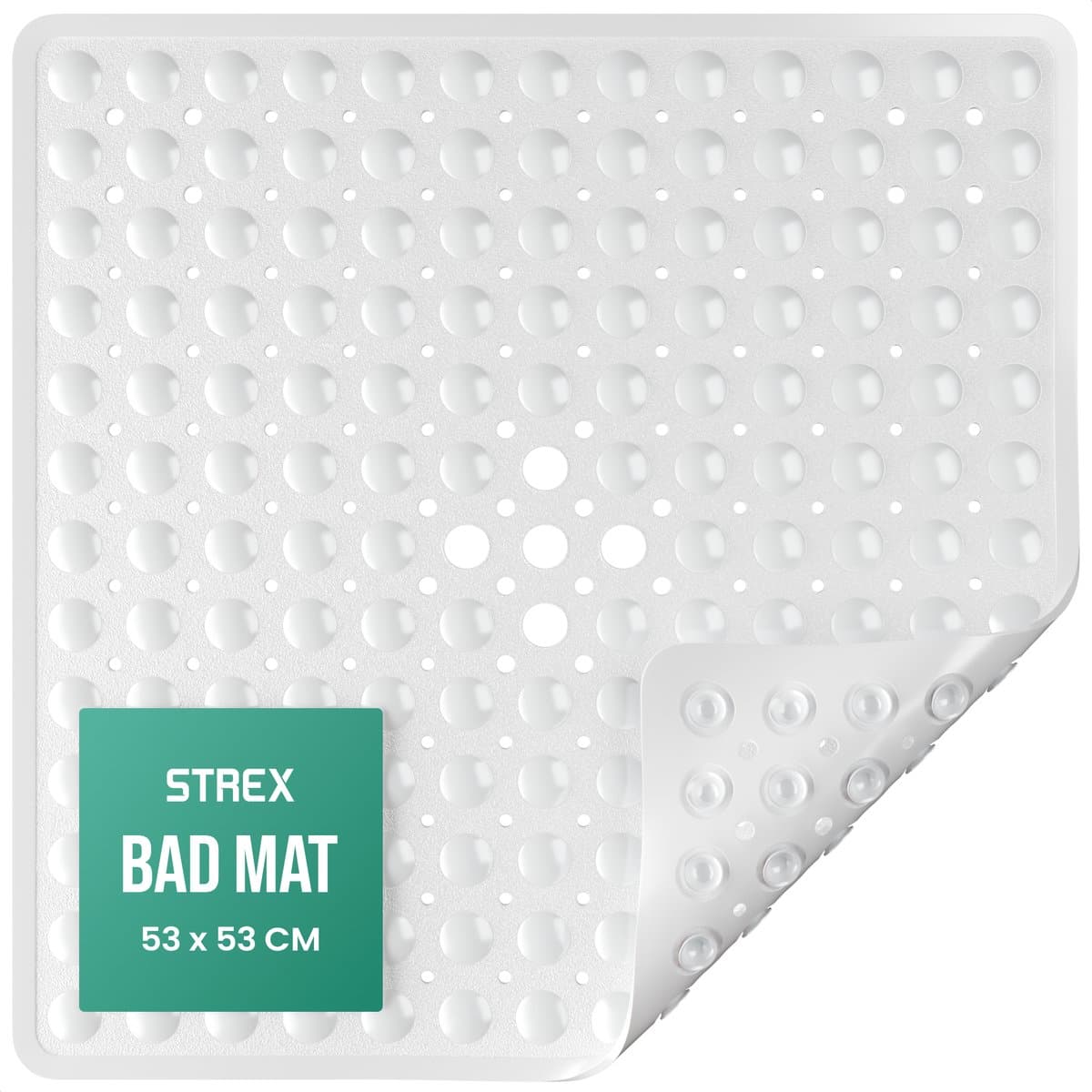 Strex Badmat / Antislipmat Douche - 53x53CM - Met Zuignappen - Douchemat Antislip voor Douche - Badkamermat (EAN: 8720254661186): Waarom deze mat mijn nieuwe favoriet is 🛁