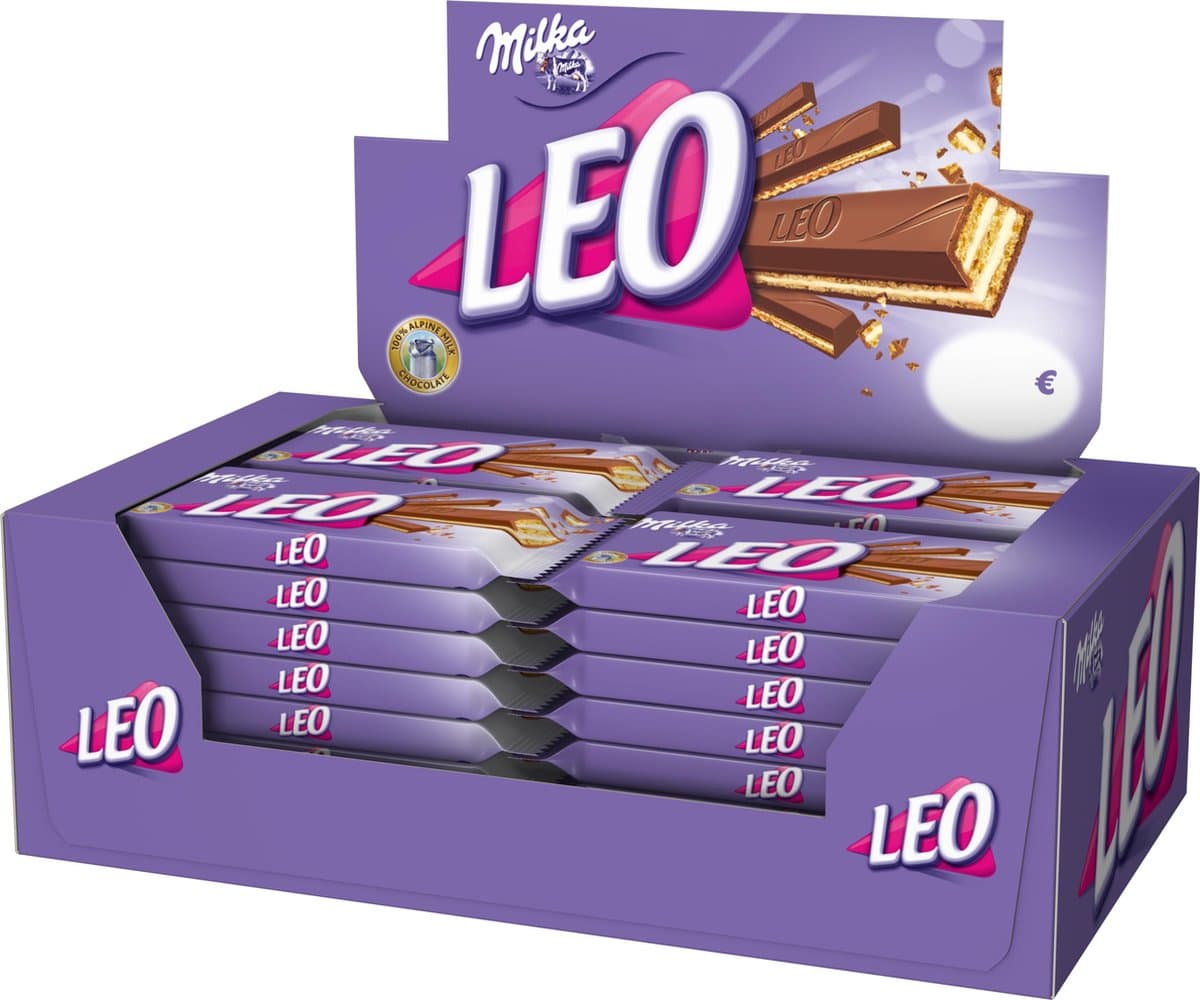 Milka LEO Chocoladerepen - 32 x 33 gram (EAN: 7622400001710)