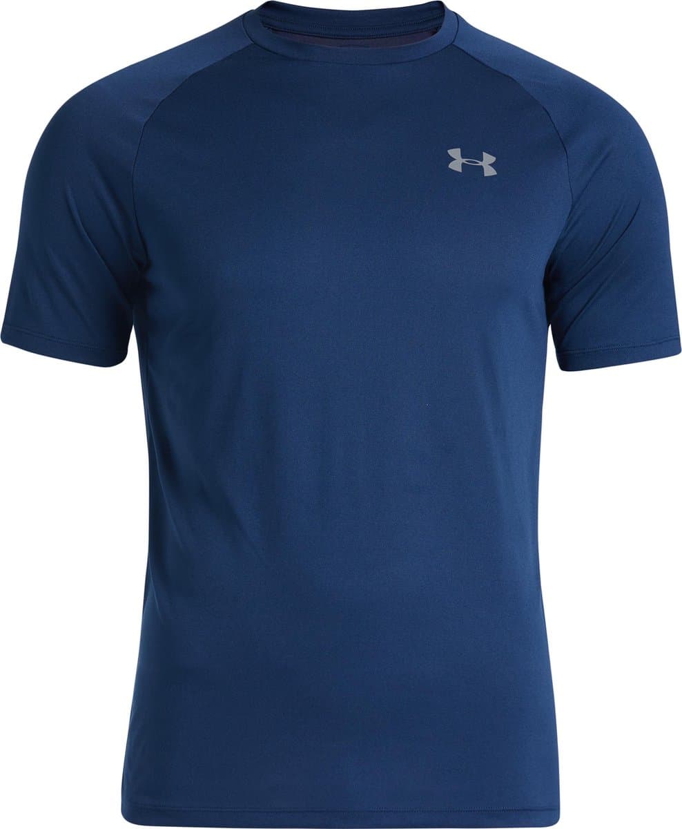 Under Armour UA Tech 2.0 SS Tee-BLU Heren Sportshirt - Academy - Graphite (EAN: 0192006305569)